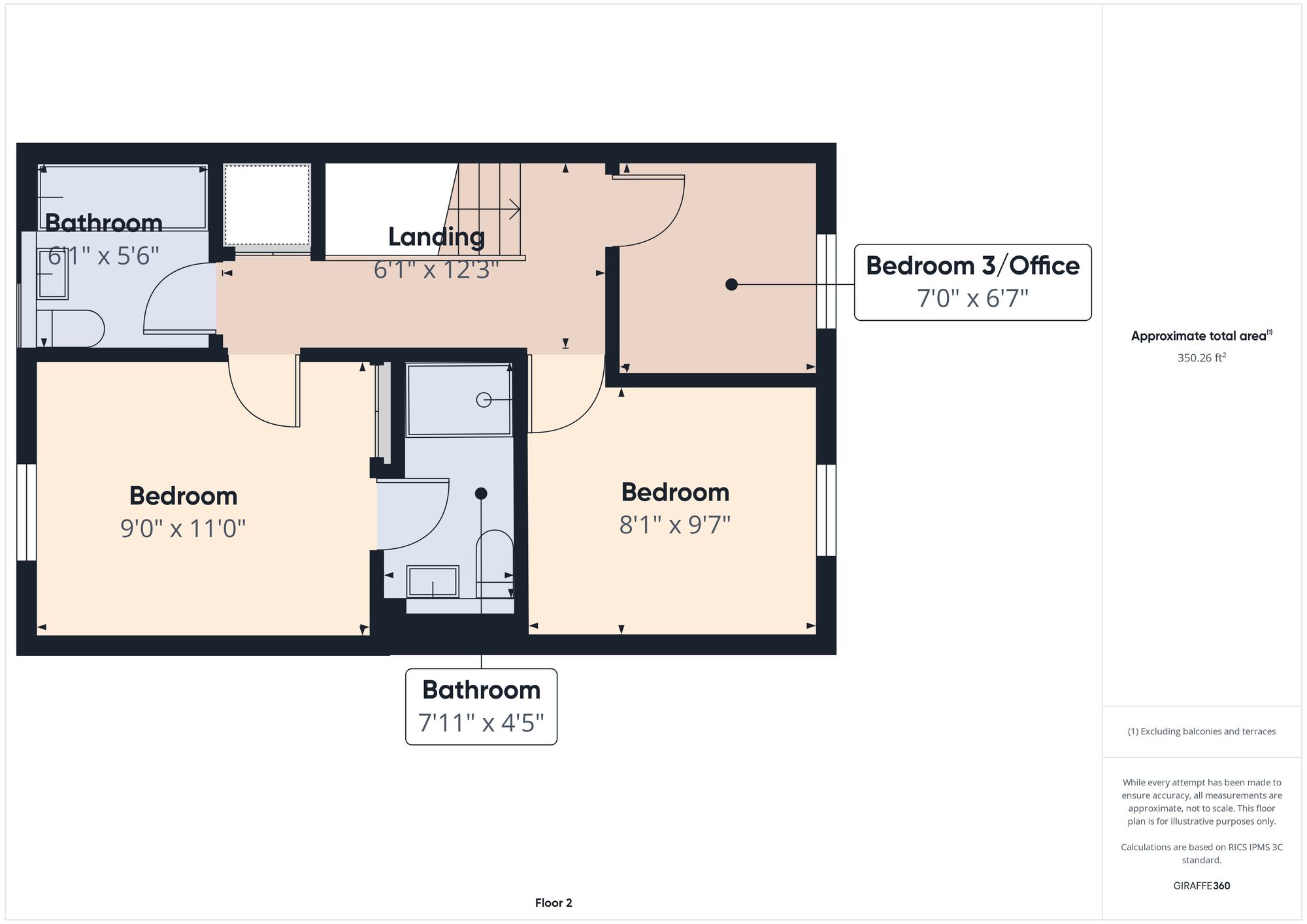 Floorplan of 3 bedroom Mid Terrace House for sale, Triumph Drive, Hebburn, Tyne and Wear, NE31