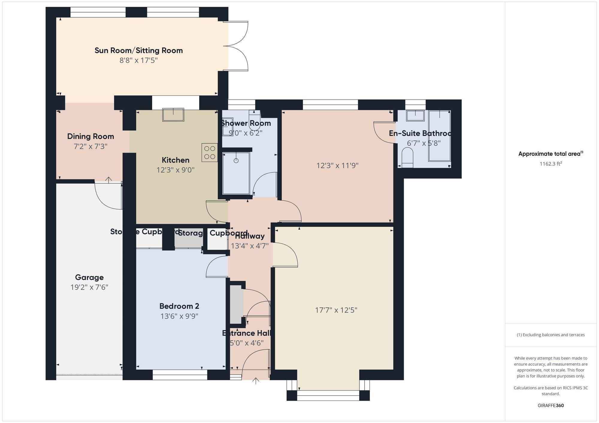 Floorplan of 2 bedroom Detached Bungalow for sale, Leander Drive, Boldon Colliery, Tyne and Wear, NE35