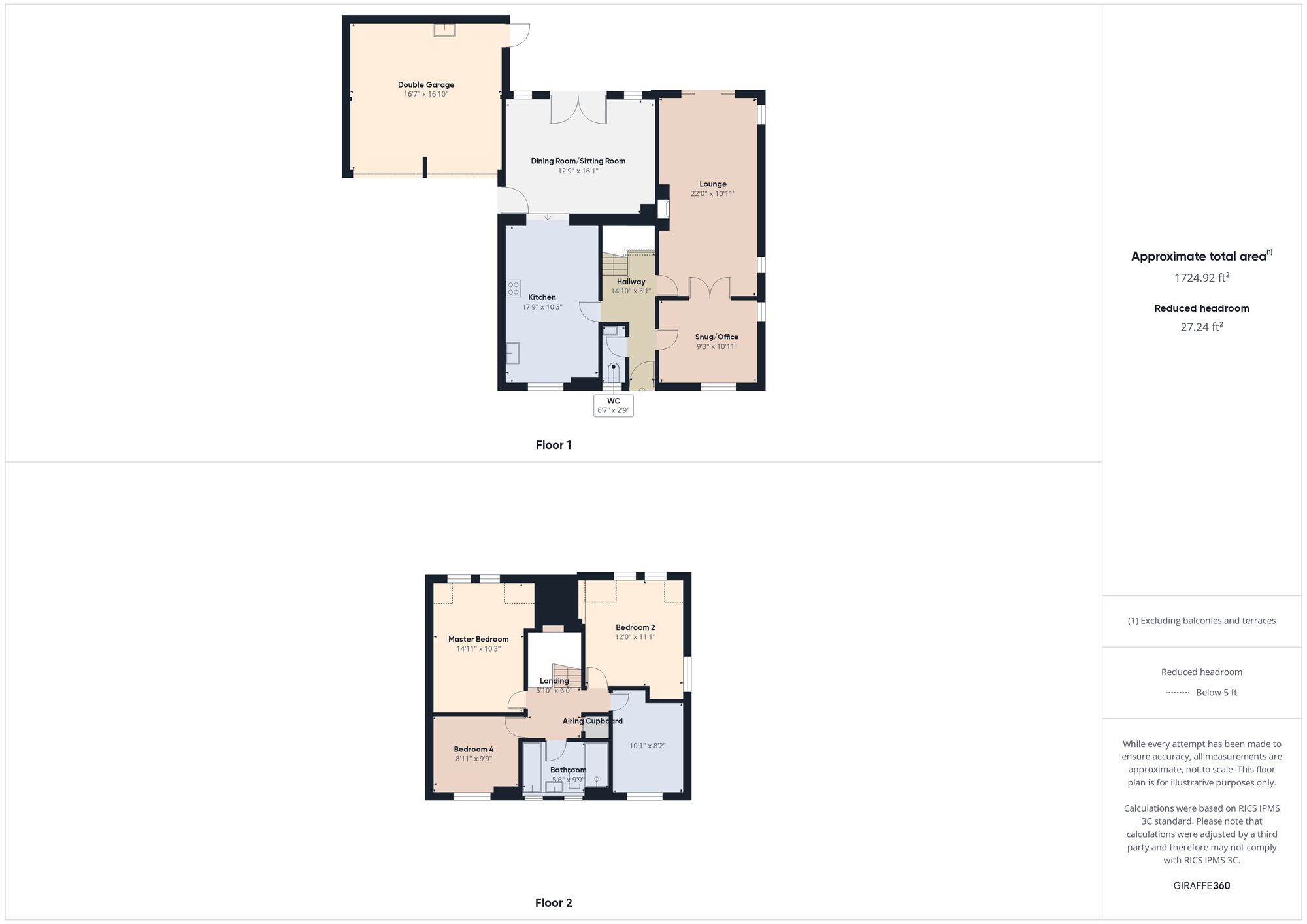 Floorplan of 4 bedroom Detached House for sale, High Back Close, Monkton Village, Tyne and Wear, NE32