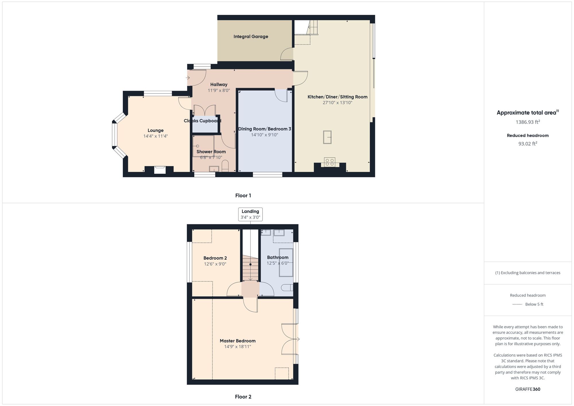 Floorplan of 3 bedroom Detached Bungalow for sale, St. Johns Avenue, Hebburn, Tyne and Wear, NE31