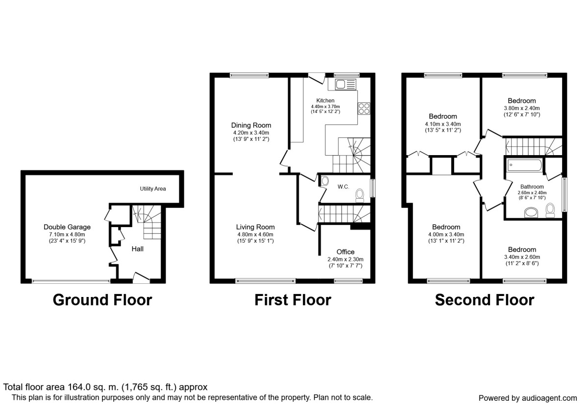 Floorplan of 4 bedroom Detached House to rent, Shearwater Road, Stockport, Cheshire, SK2