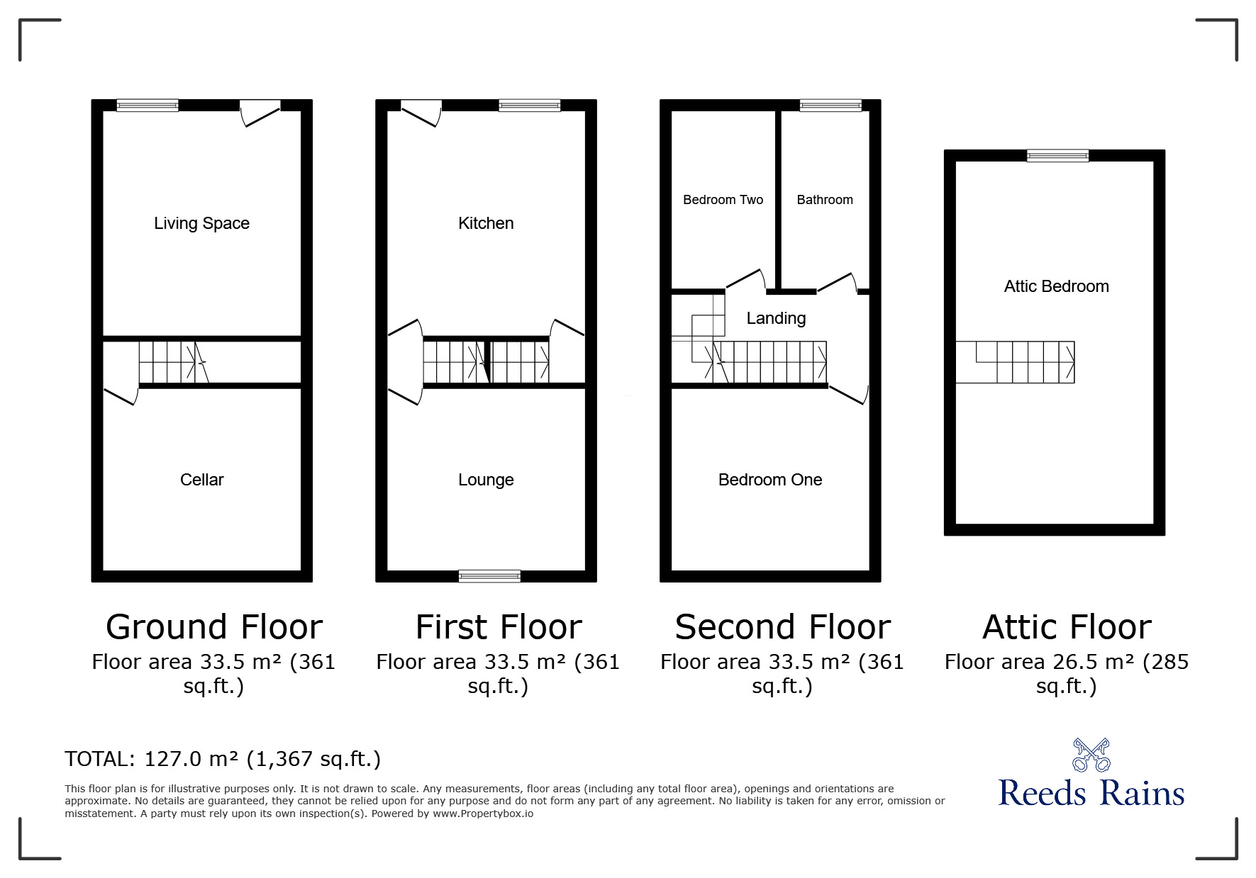 Floorplan of 3 bedroom  House to rent, Boyce Street, Sheffield, South Yorkshire, S6