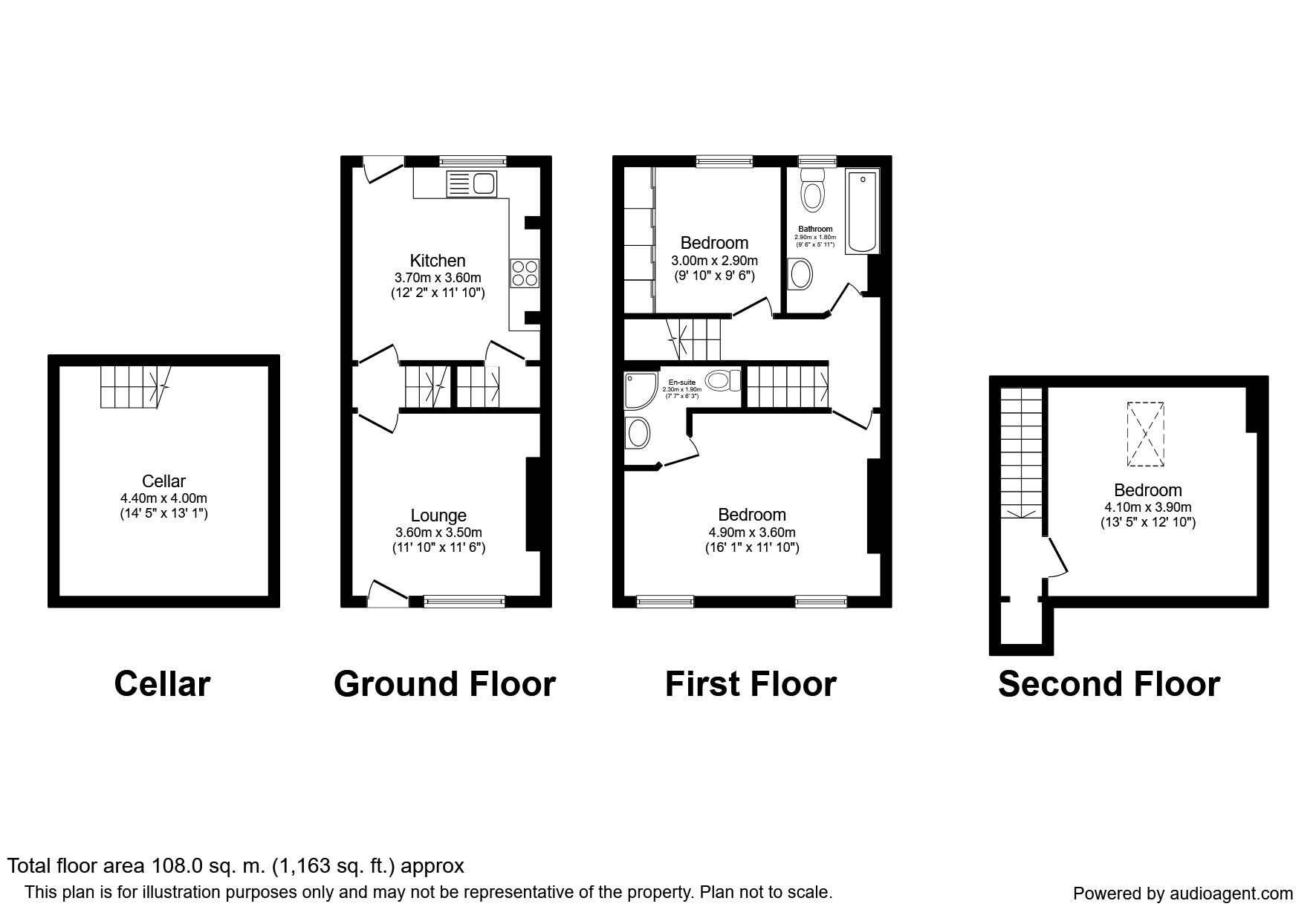 Floorplan of 3 bedroom Mid Terrace House to rent, Vere Road, Sheffield, South Yorkshire, S6