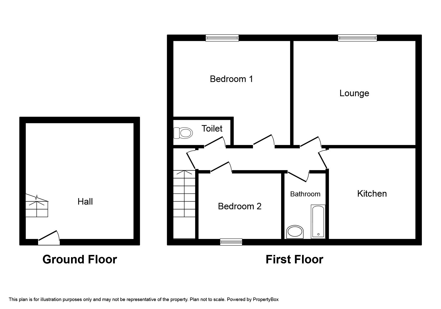 Floorplan of 2 bedroom  Flat to rent, Stephen Drive, Grenoside, South Yorkshire, S35