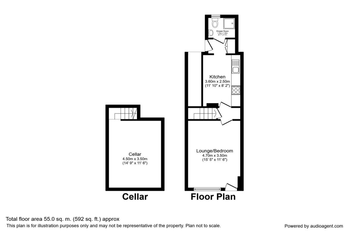 Floorplan of 1 bedroom  Flat to rent, Langsett Road, Sheffield, South Yorkshire, S6