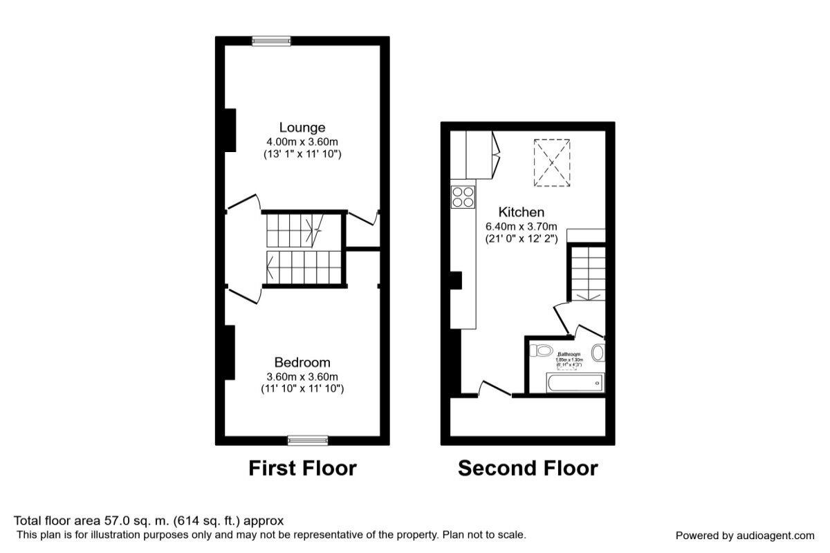 Floorplan of 1 bedroom  Flat to rent, Langsett Road, Sheffield, South Yorkshire, S6