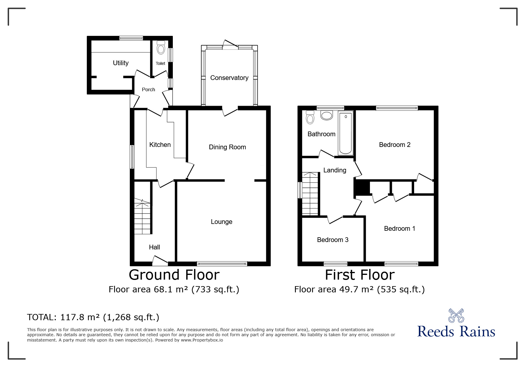 Floorplan of 3 bedroom Semi Detached House to rent, Dugdale Road, Sheffield, South Yorkshire, S5