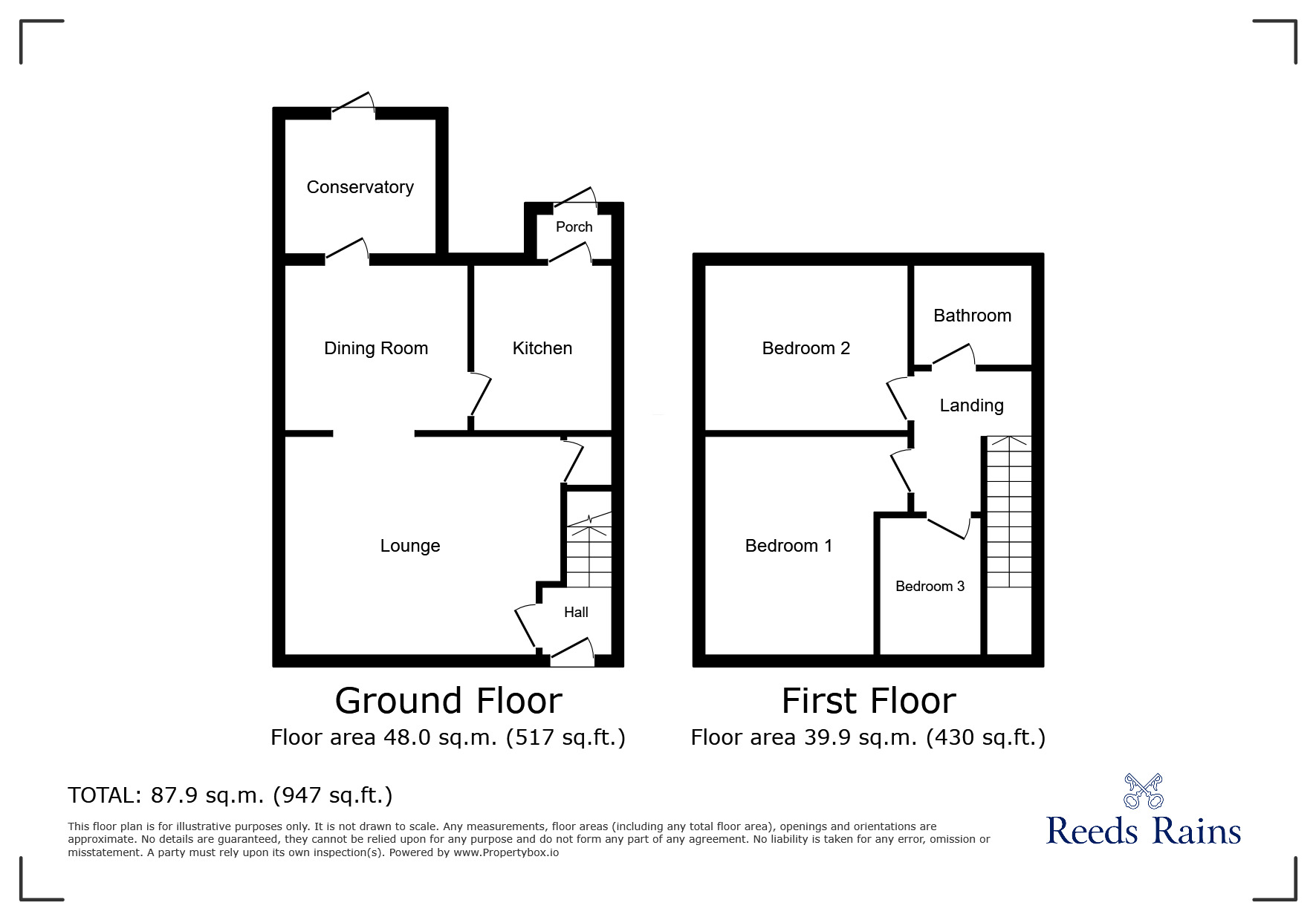 Floorplan of 3 bedroom Detached House to rent, Tansley Street, Sheffield, South Yorkshire, S9