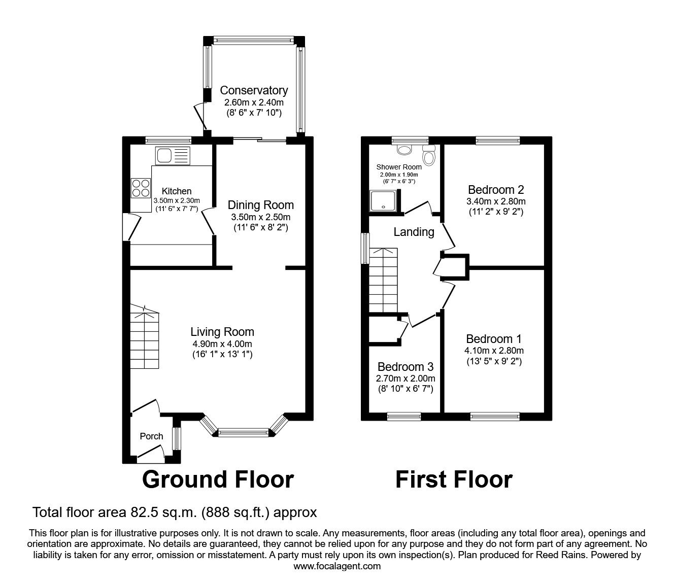 Floorplan of 3 bedroom Semi Detached House to rent, Ploughmans Way, Tytherington, Cheshire, SK10