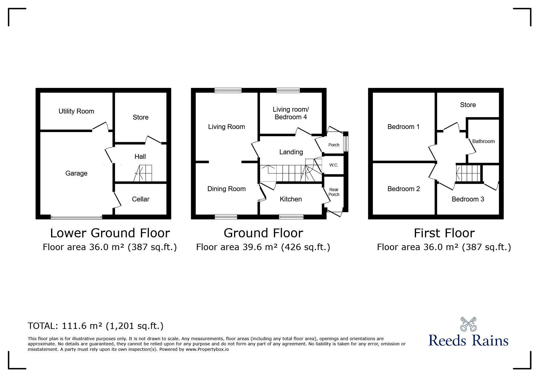 Floorplan of 4 bedroom Semi Detached House for sale, Penistone Road, Waterloo, West Yorkshire, HD5