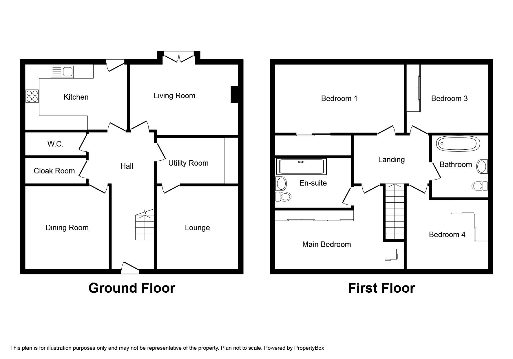 Floorplan of 4 bedroom Detached House for sale, Robsons Drive, Dalton, Huddersfield, West Yorkshire, HD5