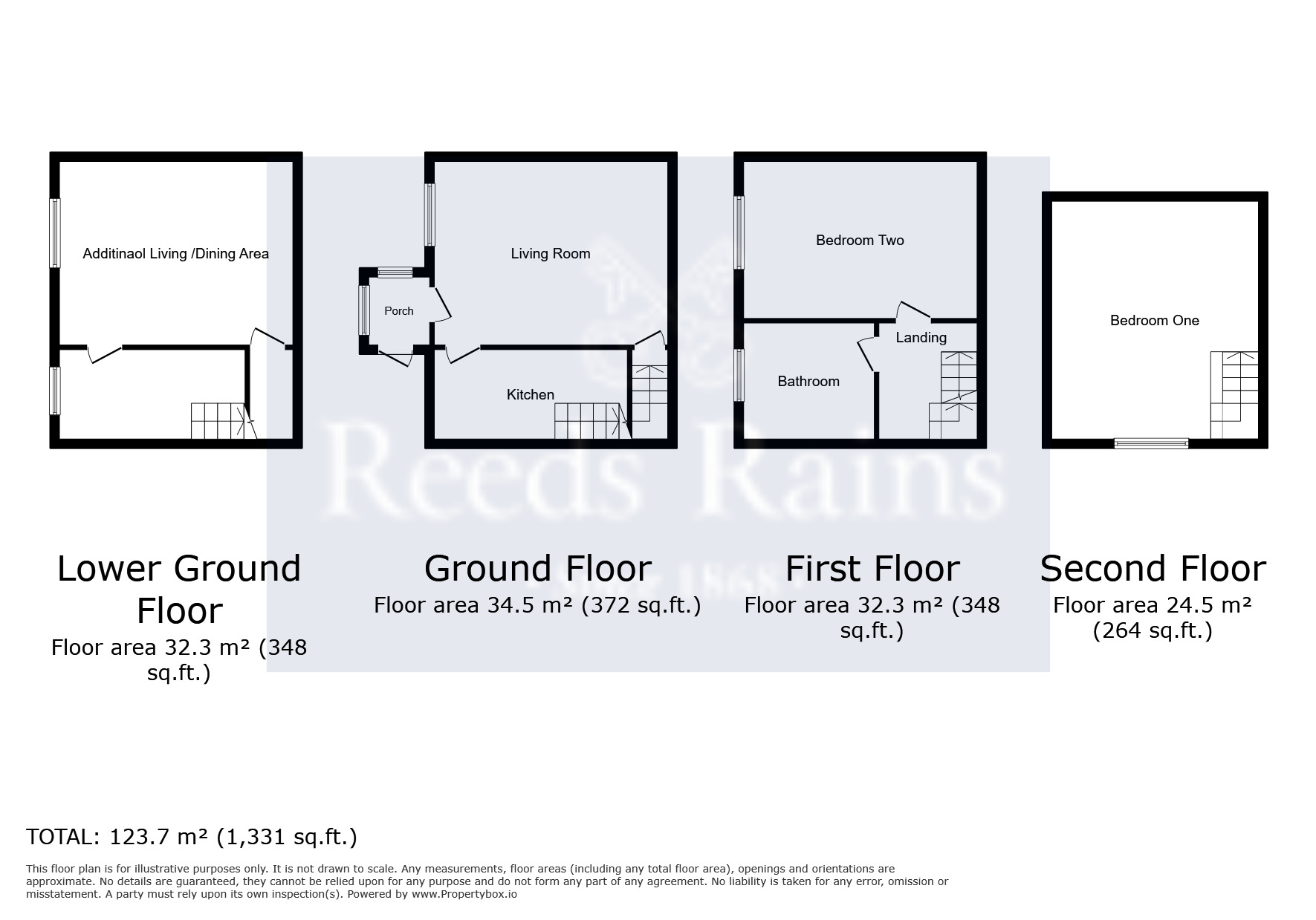 Floorplan of 2 bedroom Mid Terrace House for sale, Corby Street, Birkby, Huddersfield, West Yorkshire, HD2