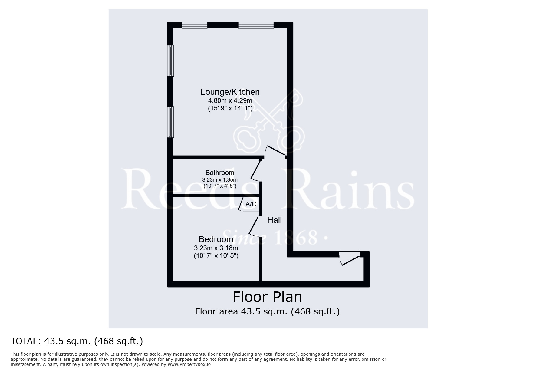 Floorplan of 1 bedroom  Flat for sale, Quarry Road, Marsh, West Yorkshire, HD1