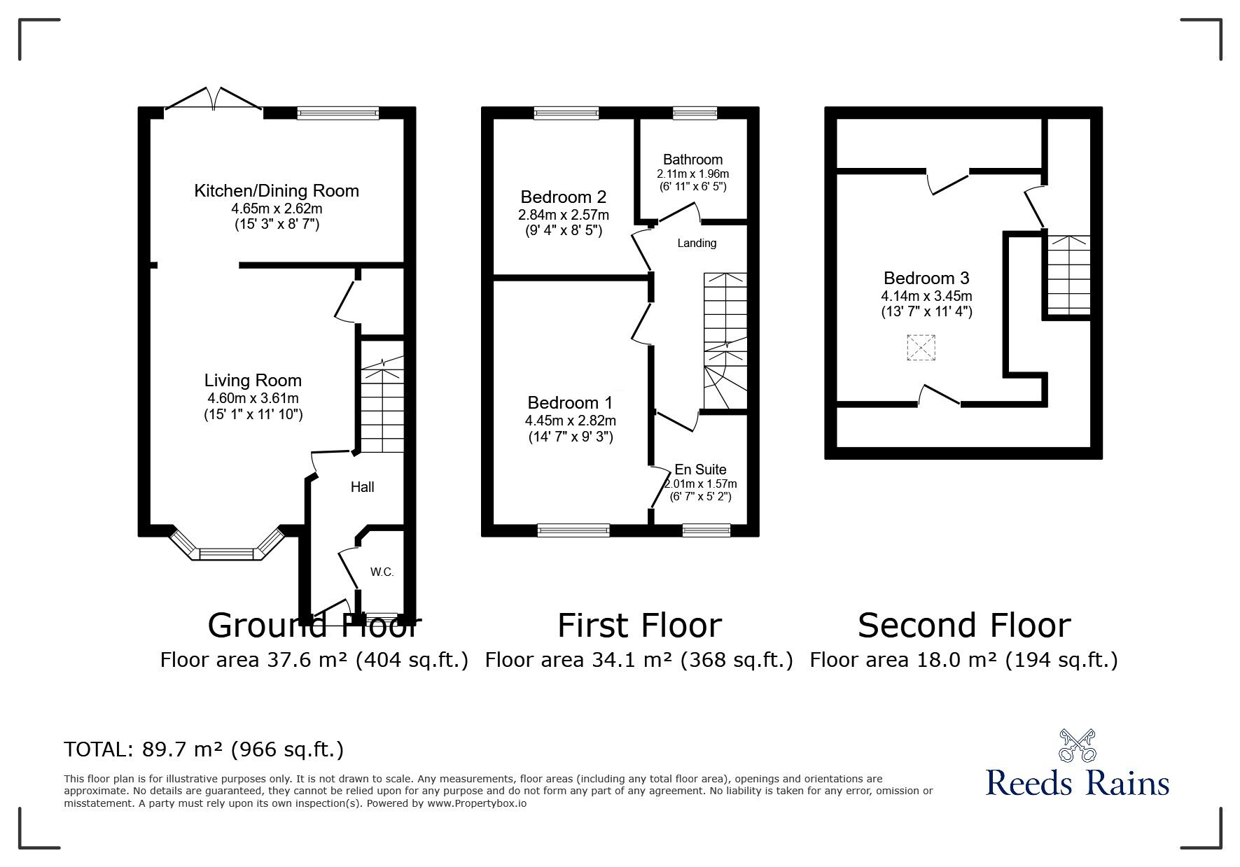 Floorplan of 3 bedroom Semi Detached House for sale, Coppice Drive, Netherton, West Yorkshire, HD4