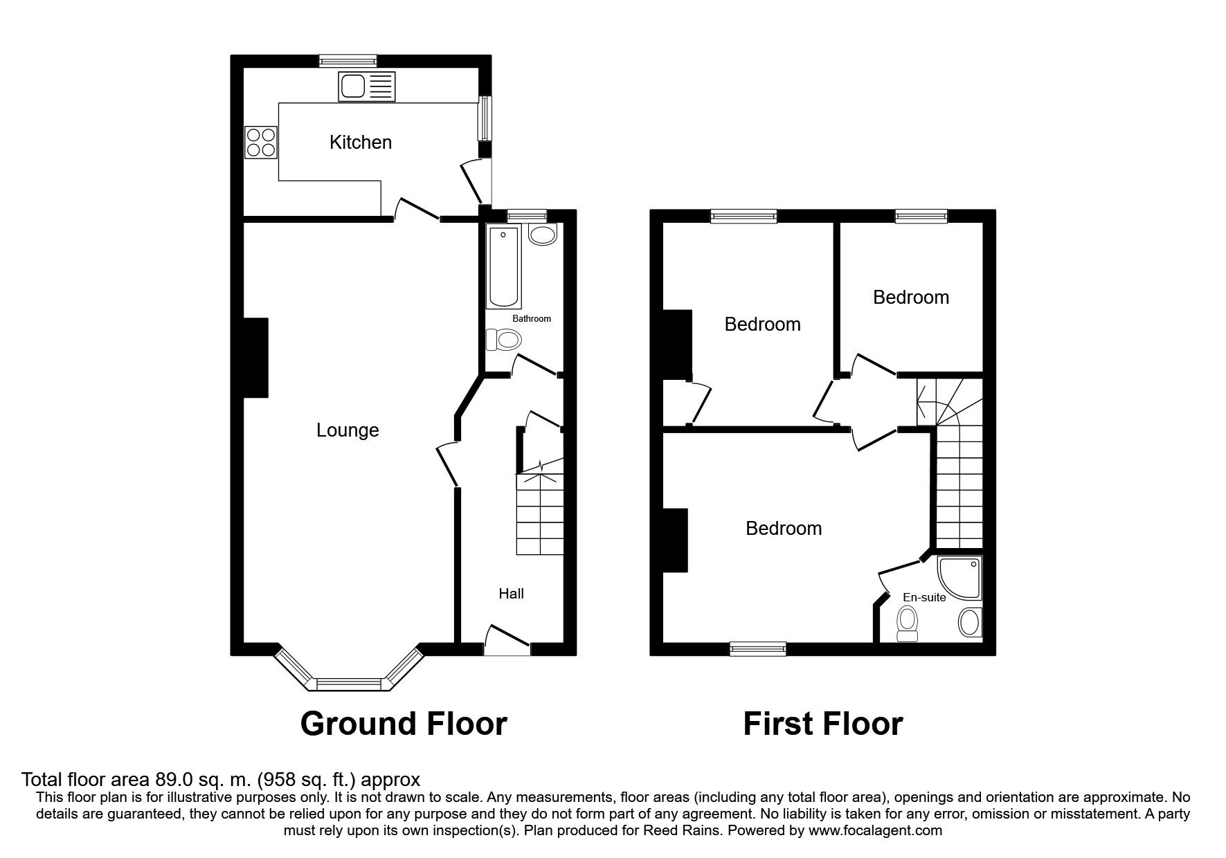 Floorplan of 3 bedroom End Terrace House for sale, Southcoates Lane, Hull, East Yorkshire, HU9