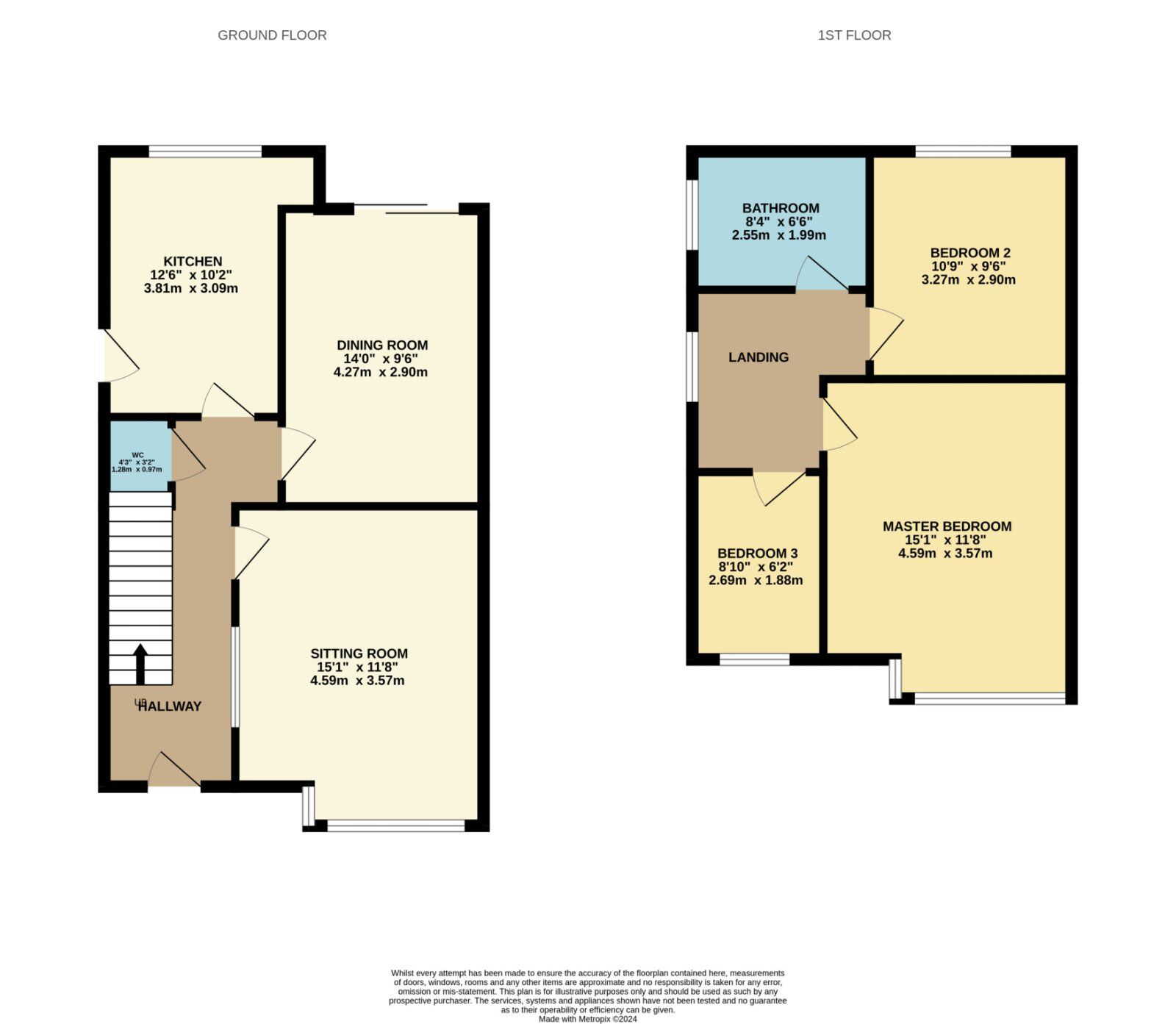 Floorplan of 3 bedroom Semi Detached House for sale, Maybury Road, Hull, East Yorkshire, HU9