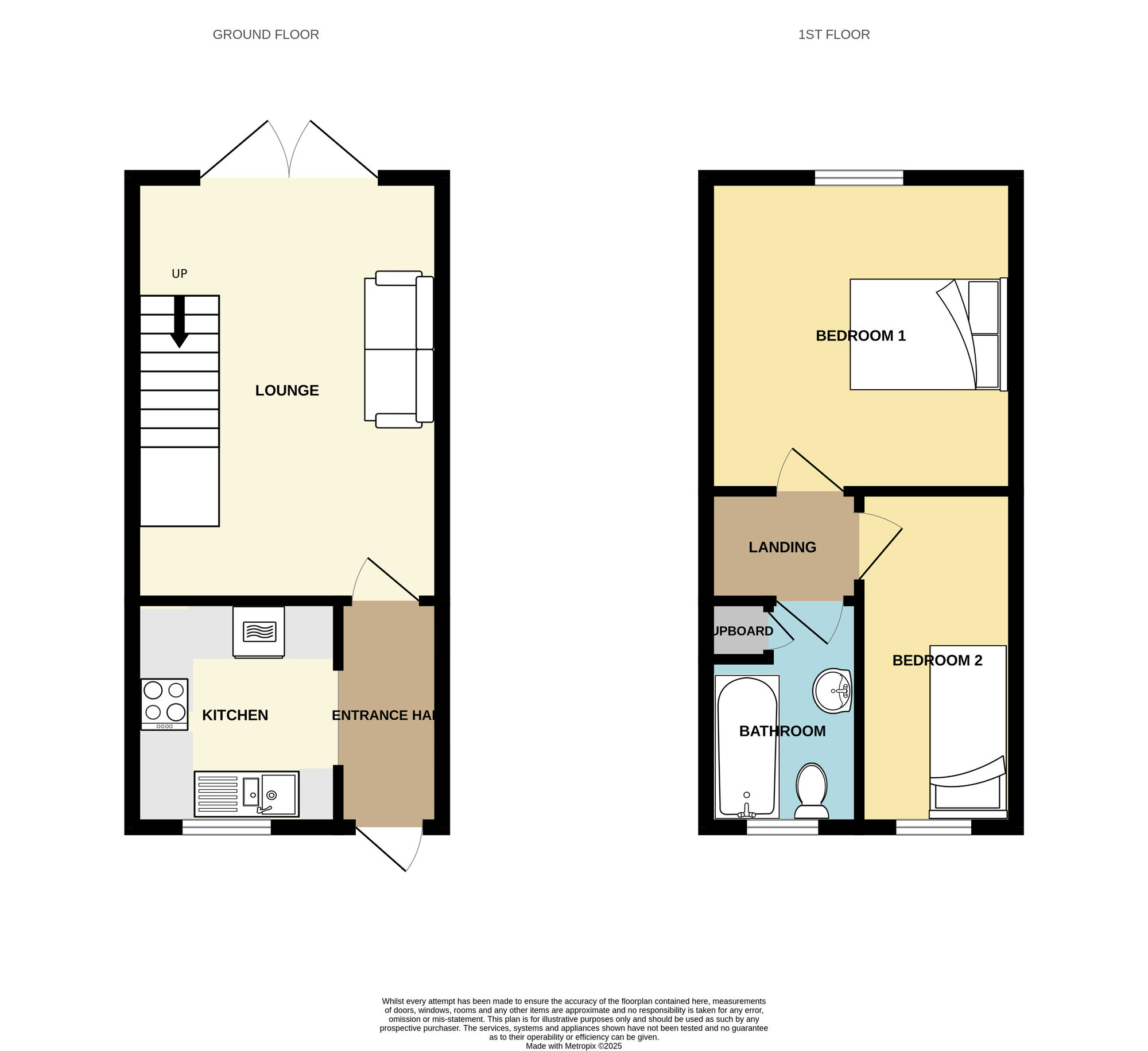 Floorplan of 2 bedroom End Terrace House for sale, Beamsley Way, Kingswood, East Yorkshire, HU7