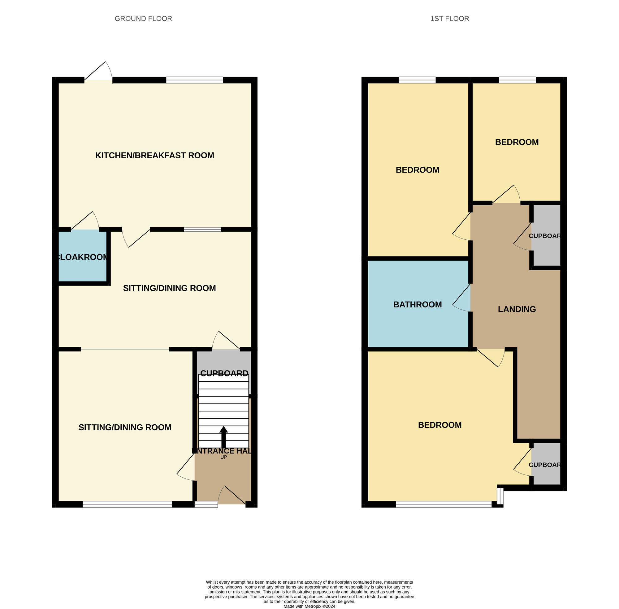 Floorplan of 3 bedroom Mid Terrace House for sale, Wharfedale Avenue, Hull, East Yorkshire, HU9