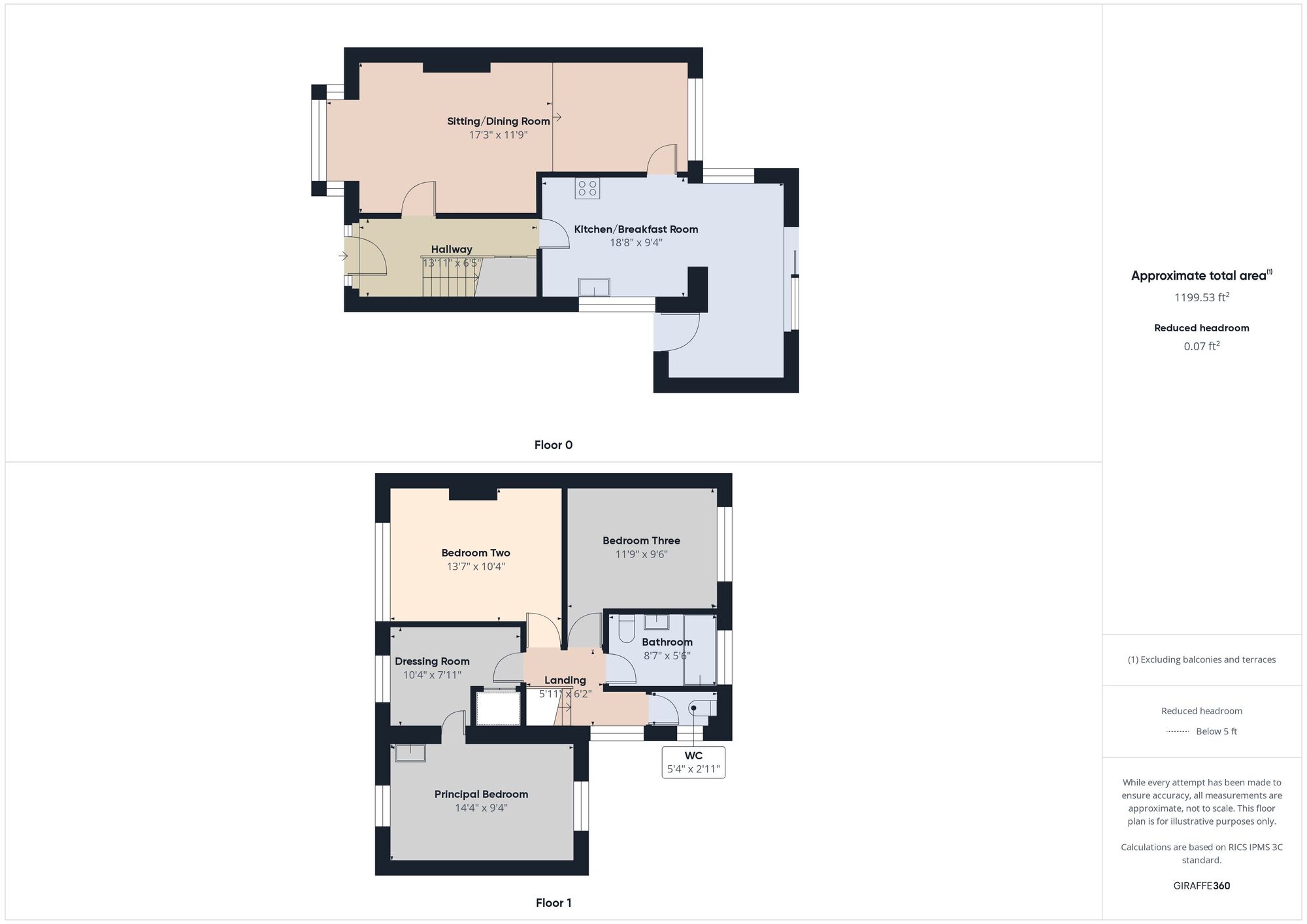 Floorplan of 3 bedroom Semi Detached House for sale, Park Road, Sproatley, East Yorkshire, HU11