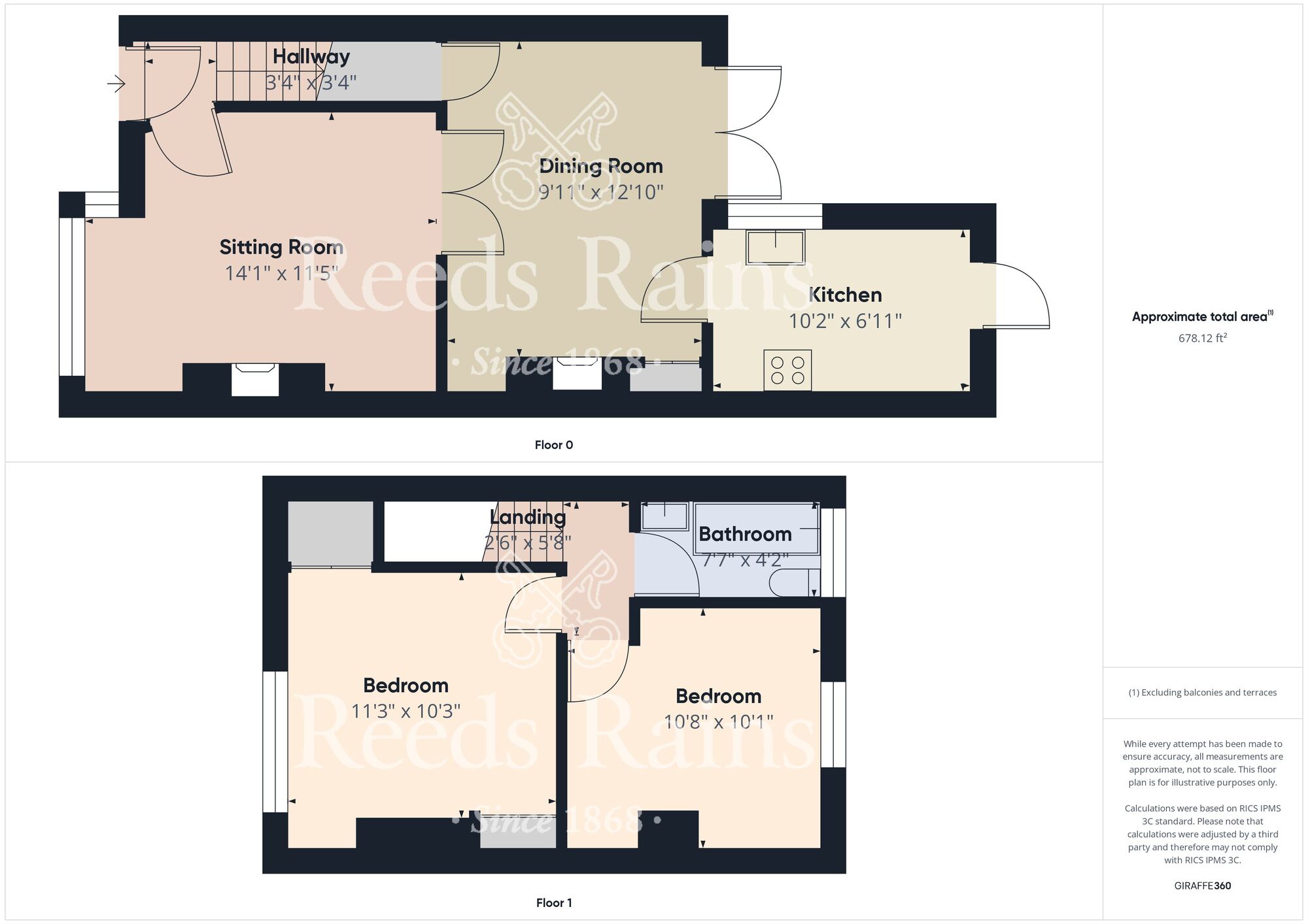 Floorplan of 2 bedroom End Terrace House for sale, Harewood Avenue, Hull, East Yorkshire, HU9