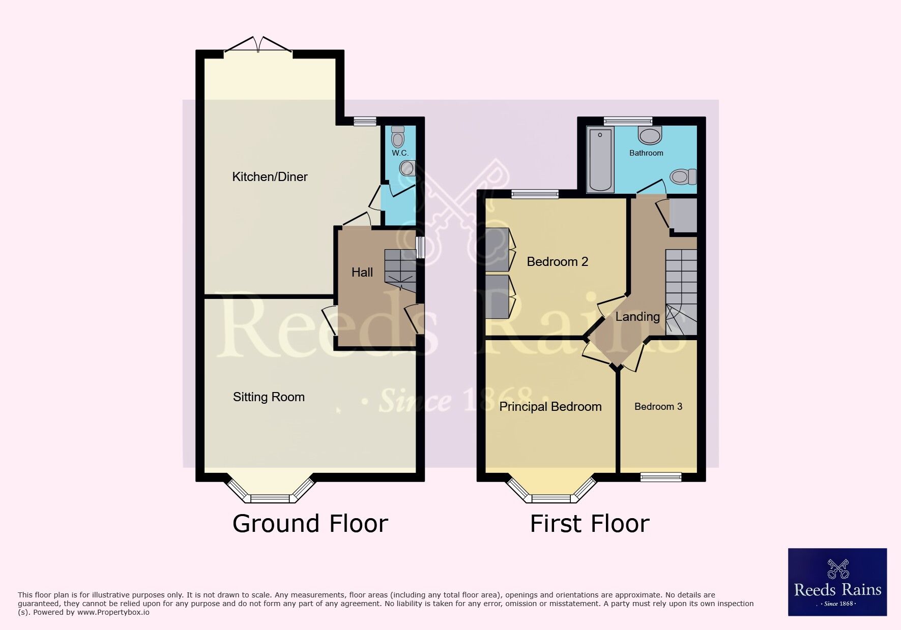 Floorplan of 3 bedroom Semi Detached House for sale, Faraday Street, Hull, East Yorkshire, HU9