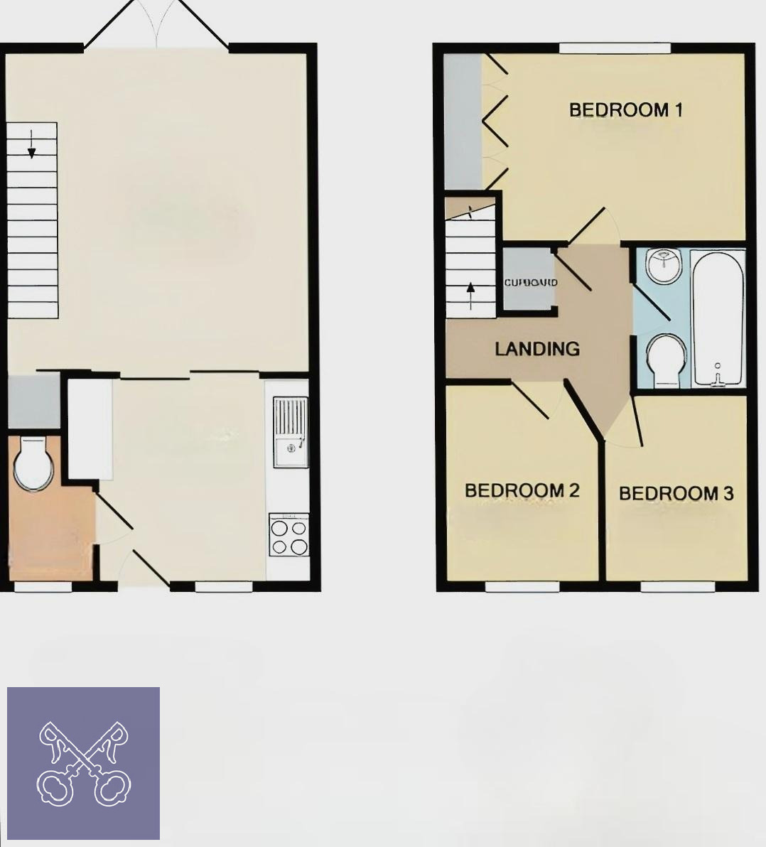 Floorplan of 3 bedroom Mid Terrace House for sale, Pasture View, Kingswood, East Yorkshire, HU7