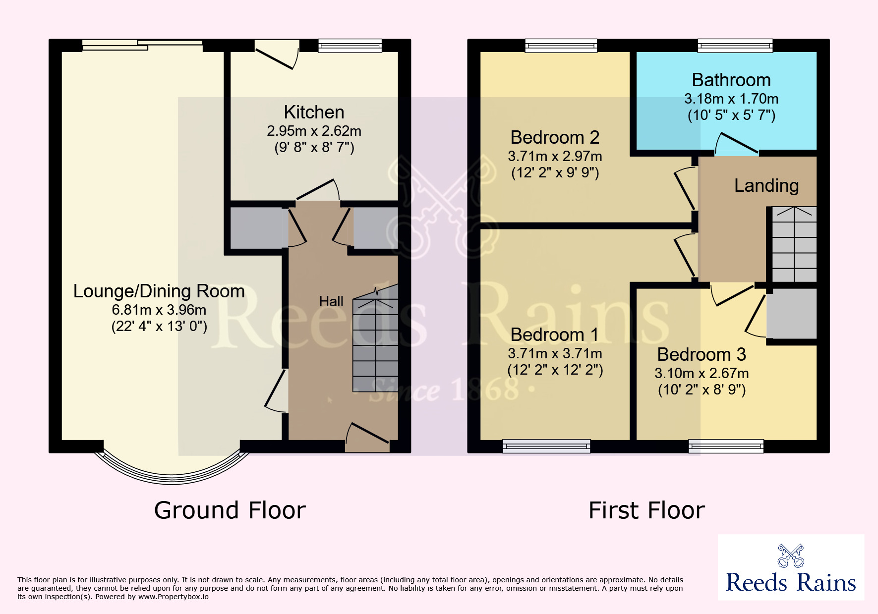 Floorplan of 3 bedroom Semi Detached House for sale, Chestnut Garth, Burton Pidsea, East  Yorkshire, HU12