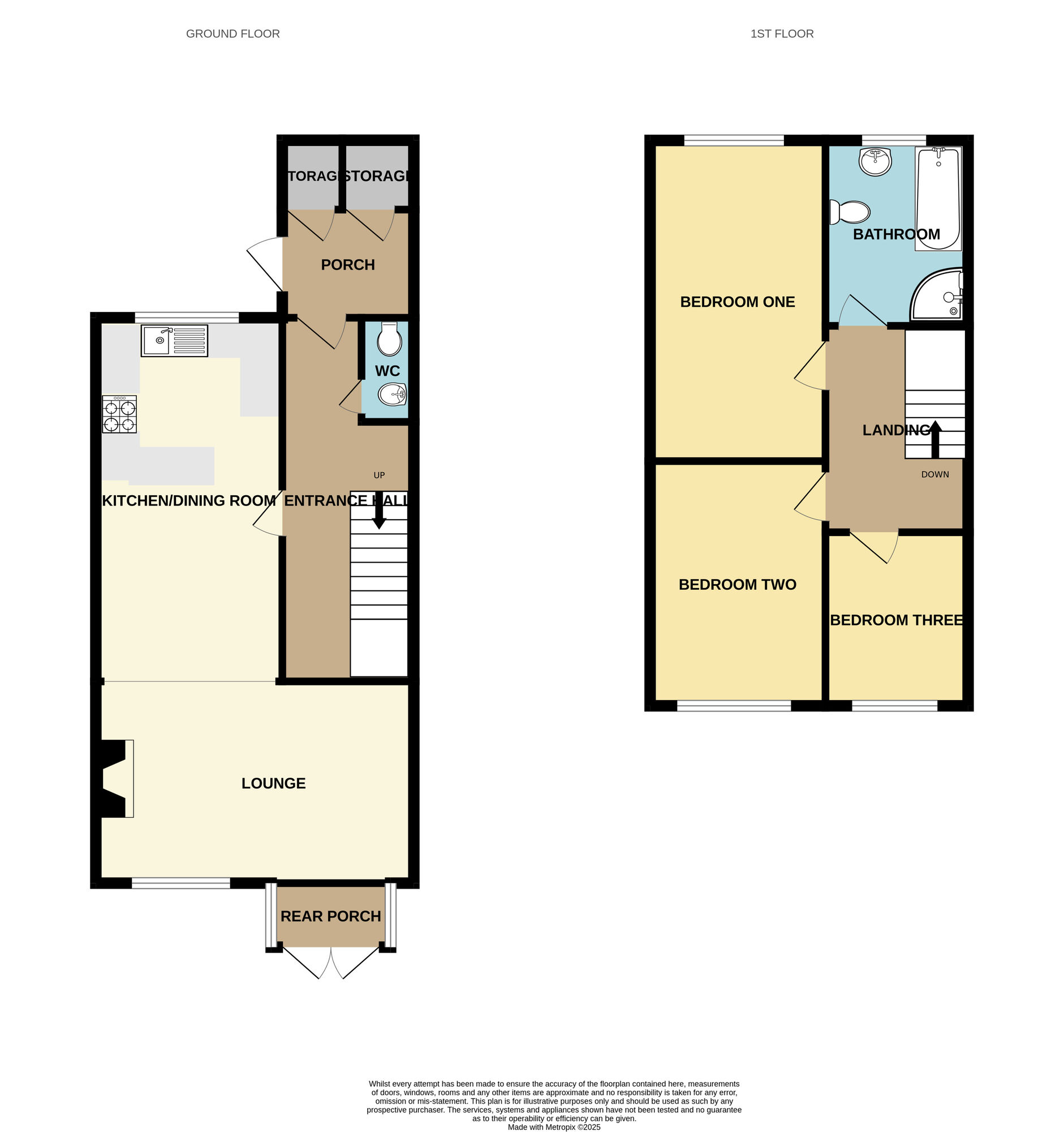 Floorplan of 3 bedroom Mid Terrace House for sale, Grasby Road, Hull, East Yorkshire, HU8