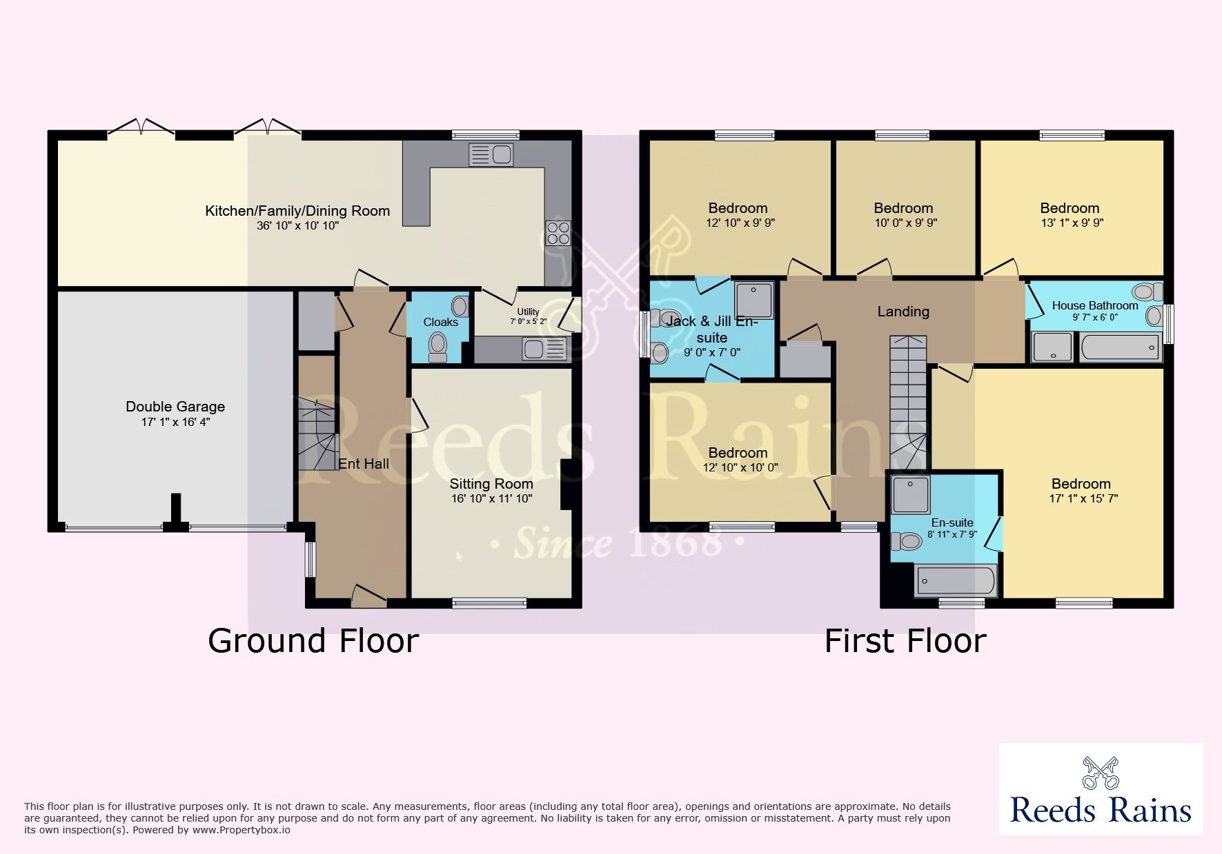 Floorplan of 5 bedroom Detached House for sale, Hampstead Gardens, Kingswood, East Yorkshire, HU7