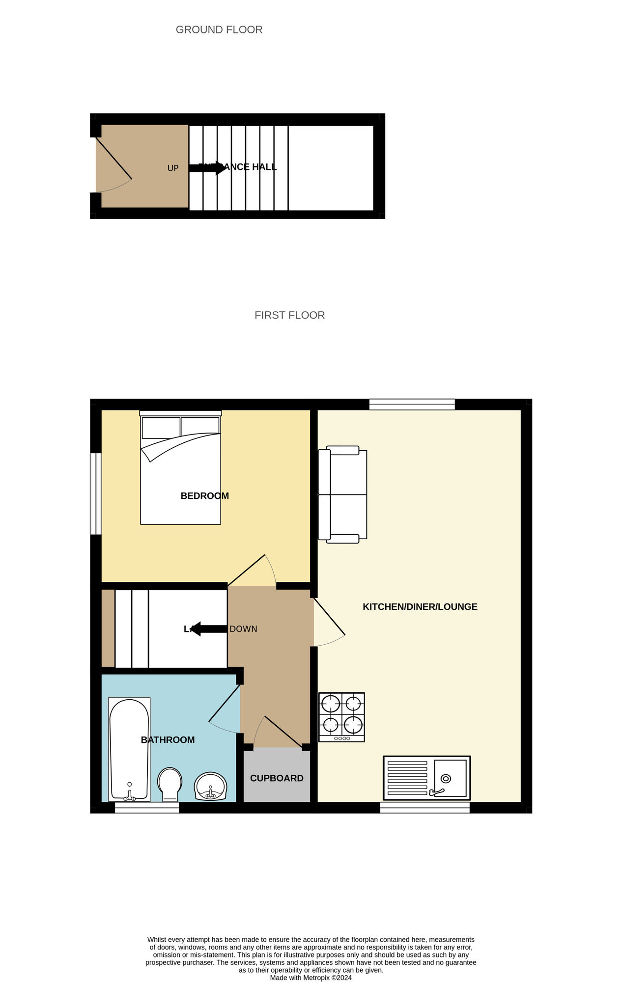 Floorplan of 1 bedroom  Flat for sale, Hamlet Drive, Kingswood, Hull, HU7