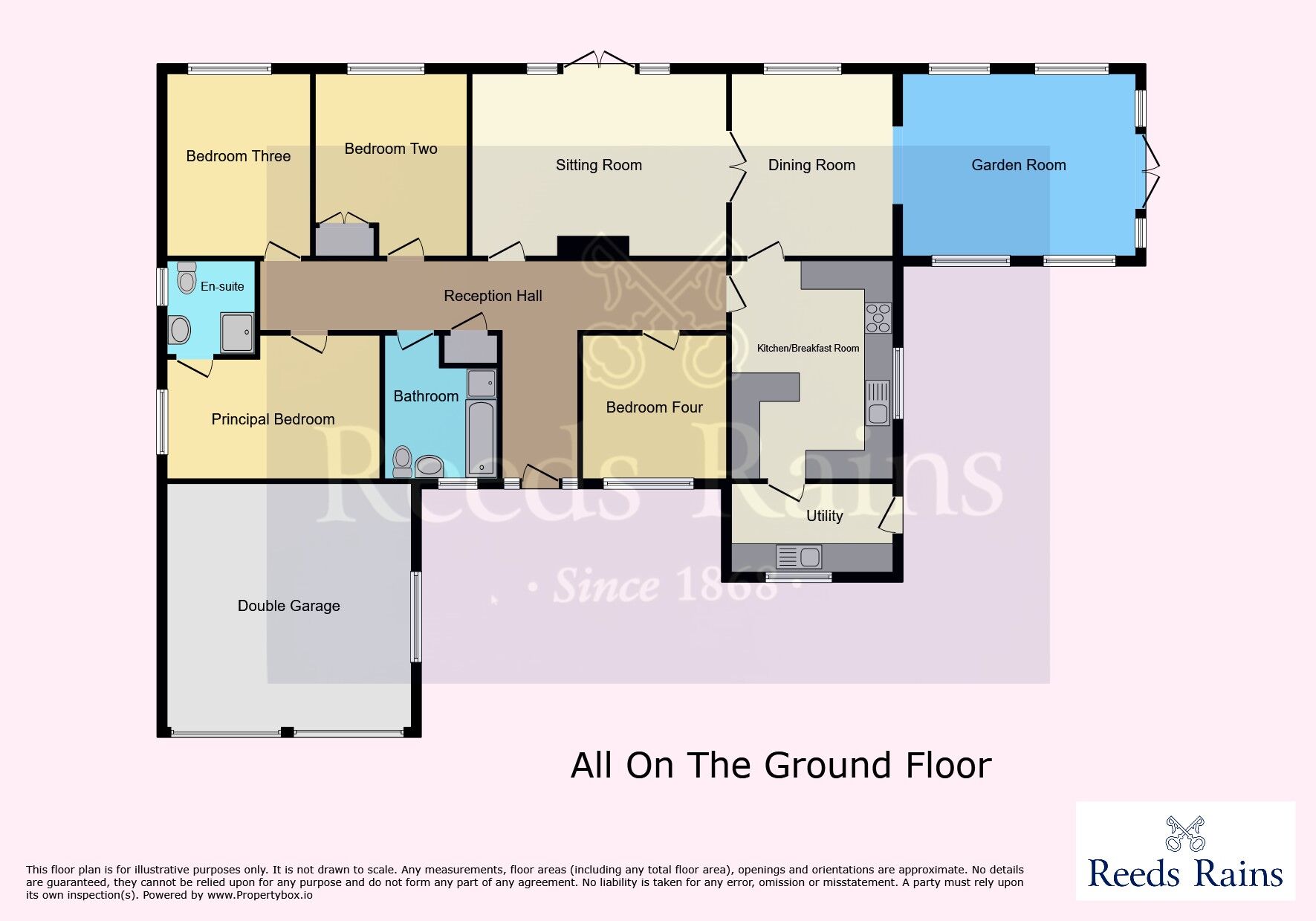 Floorplan of 4 bedroom Detached Bungalow for sale, The Green, Old Ellerby, East Yorkshire, HU11