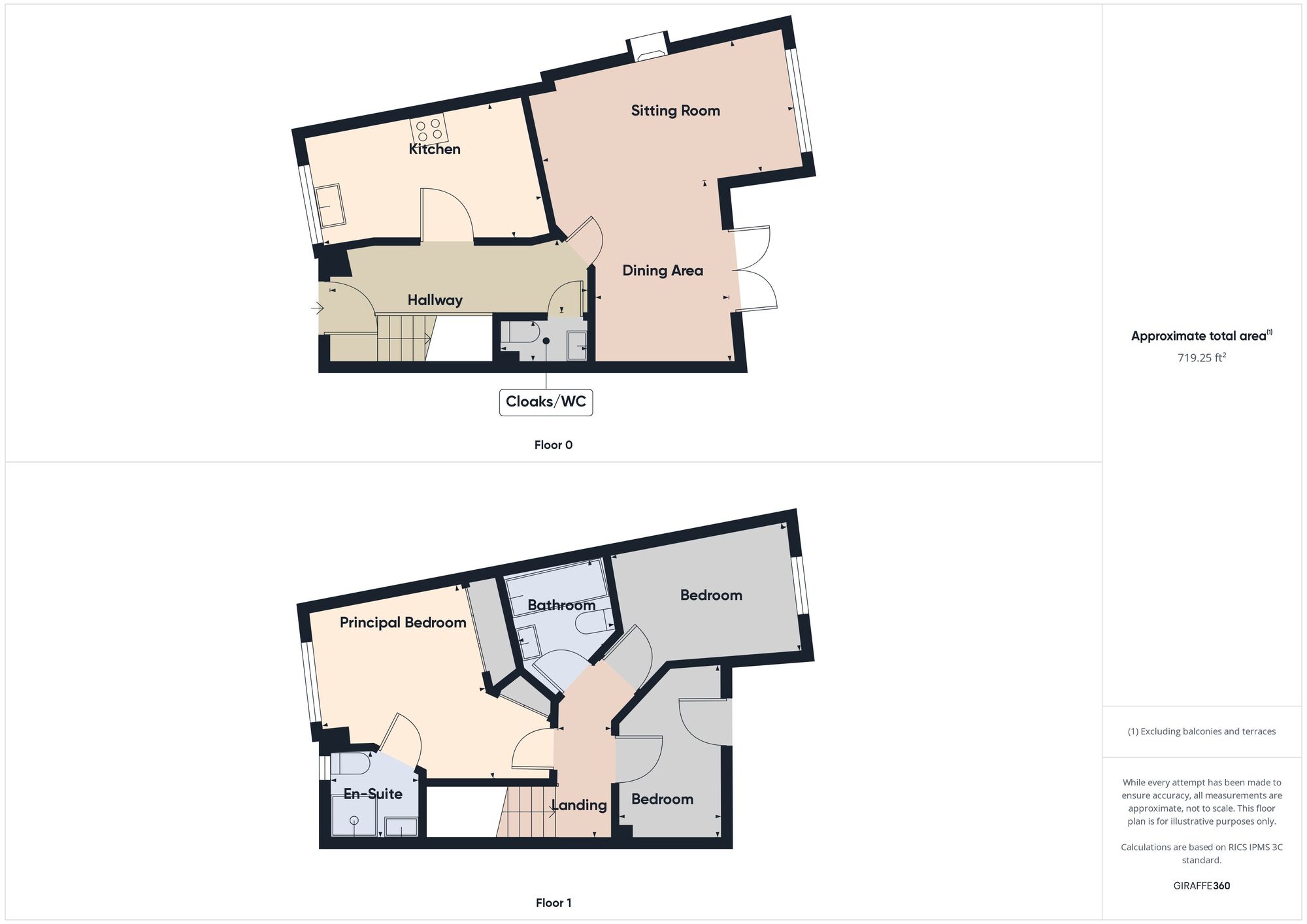 Floorplan of 3 bedroom Mid Terrace House for sale, All Saints Mews, Preston, East Yorkshire, HU12