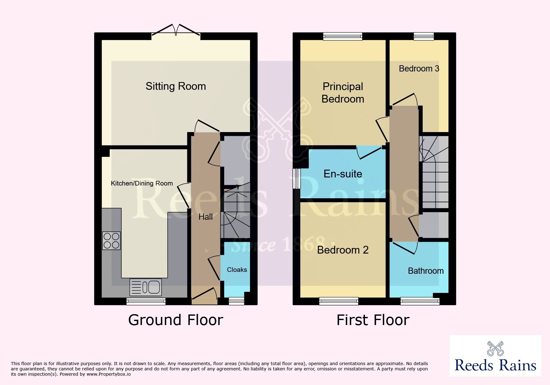 Floorplan of 3 bedroom Semi Detached House for sale, Richmond Lane, Kingswood, East Yorkshire, HU7