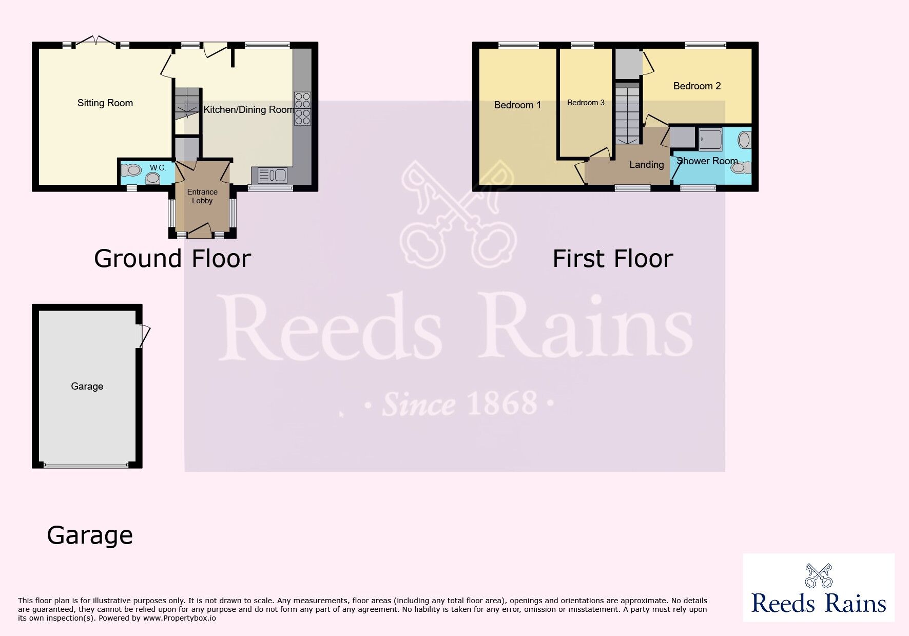 Floorplan of 3 bedroom Mid Terrace House for sale, Dulverton Close, Bransholme, East Yorkshire, HU7