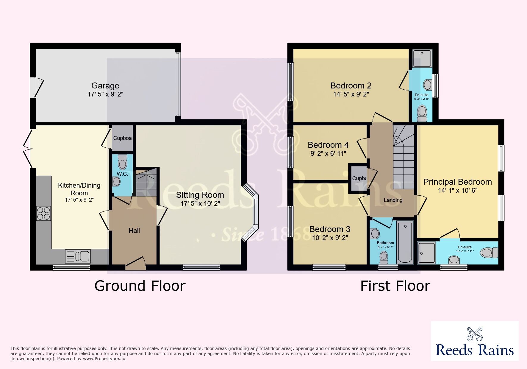 Floorplan of 4 bedroom Detached House for sale, The Glade, Withernsea, East Yorkshire, HU19