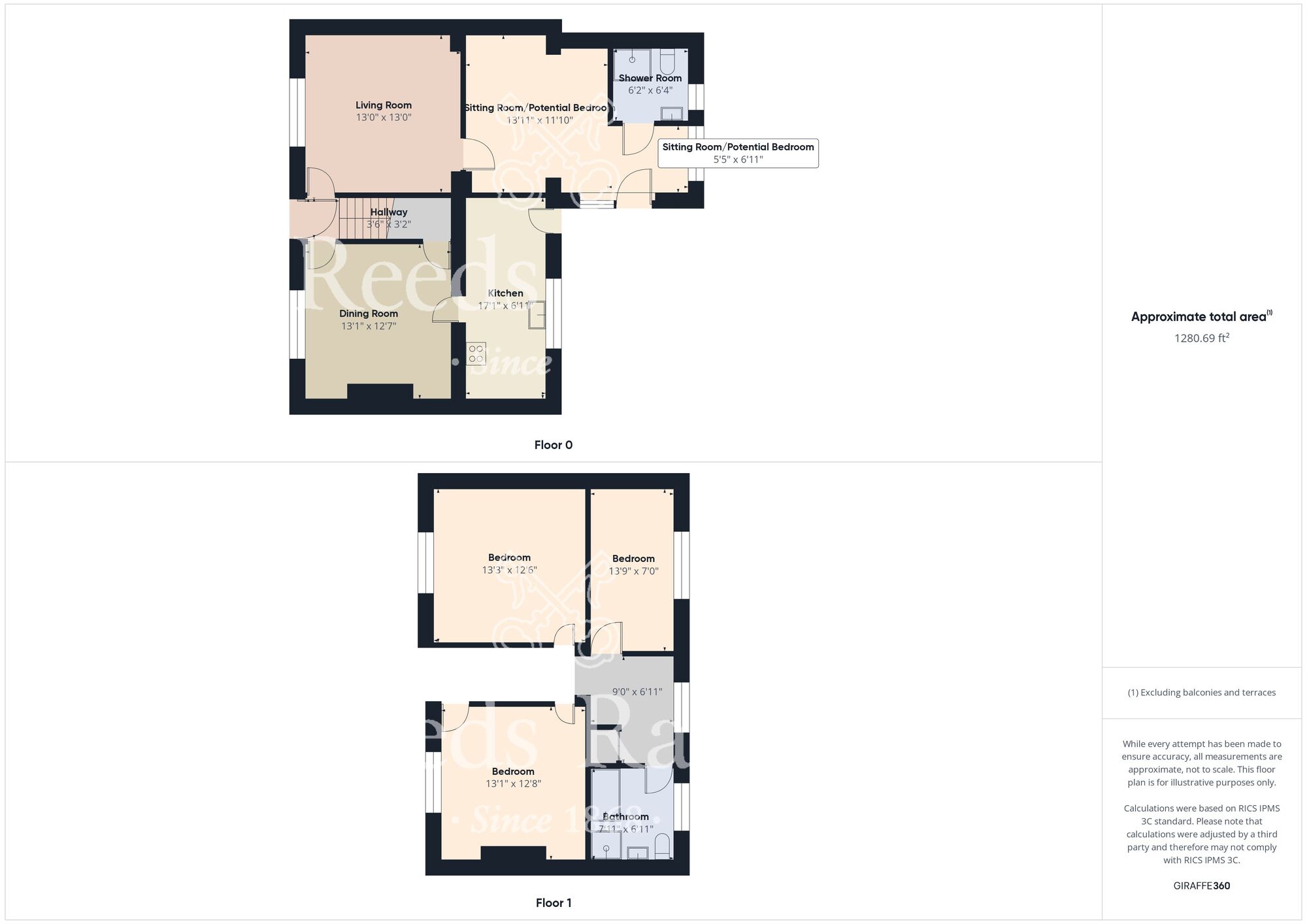 Floorplan of 4 bedroom Detached House for sale, Station Road, Preston, East Yorkshire, HU12