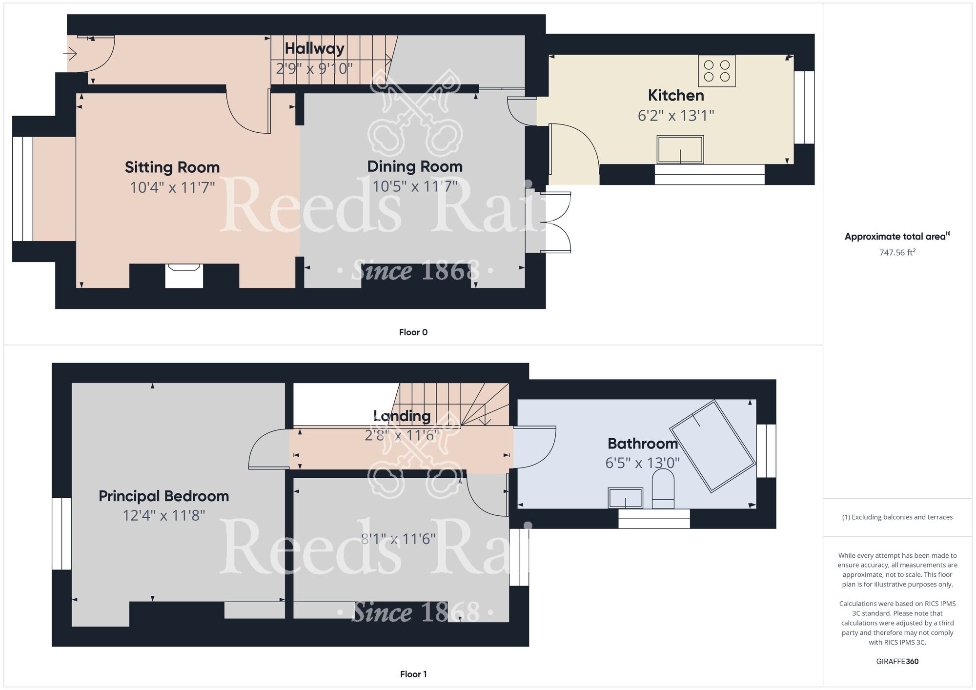 Floorplan of 2 bedroom End Terrace House for sale, Elder Avenue, Abbey Street, East Riding of Yorkshire, HU9