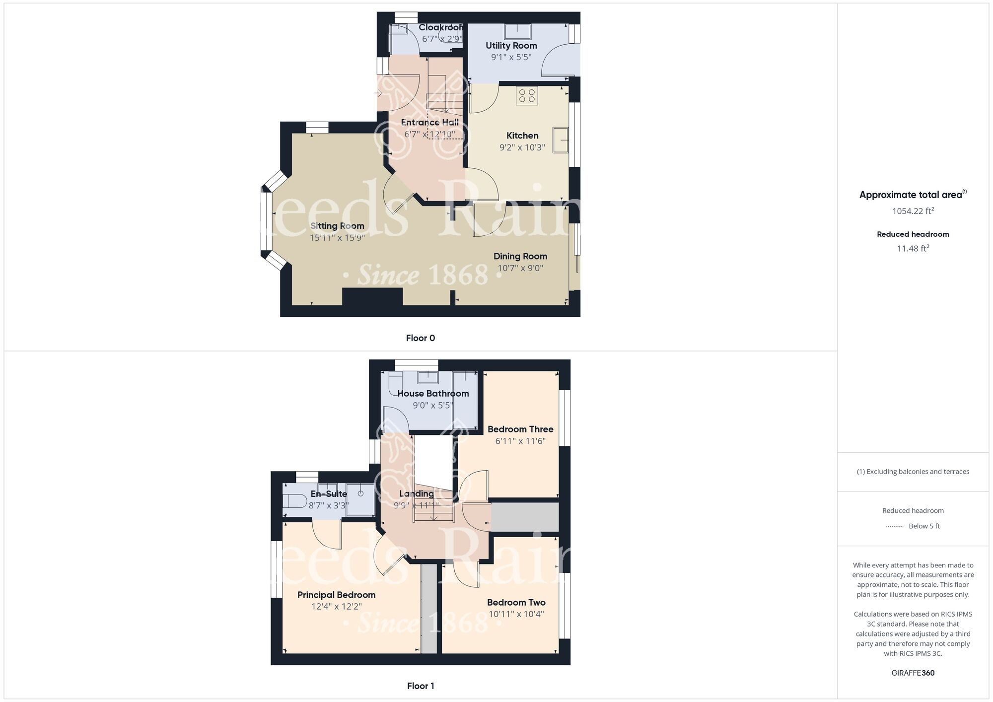 Floorplan of 3 bedroom Detached House for sale, Fieldside Close, Thorngumbald, East Yorkshire, HU12