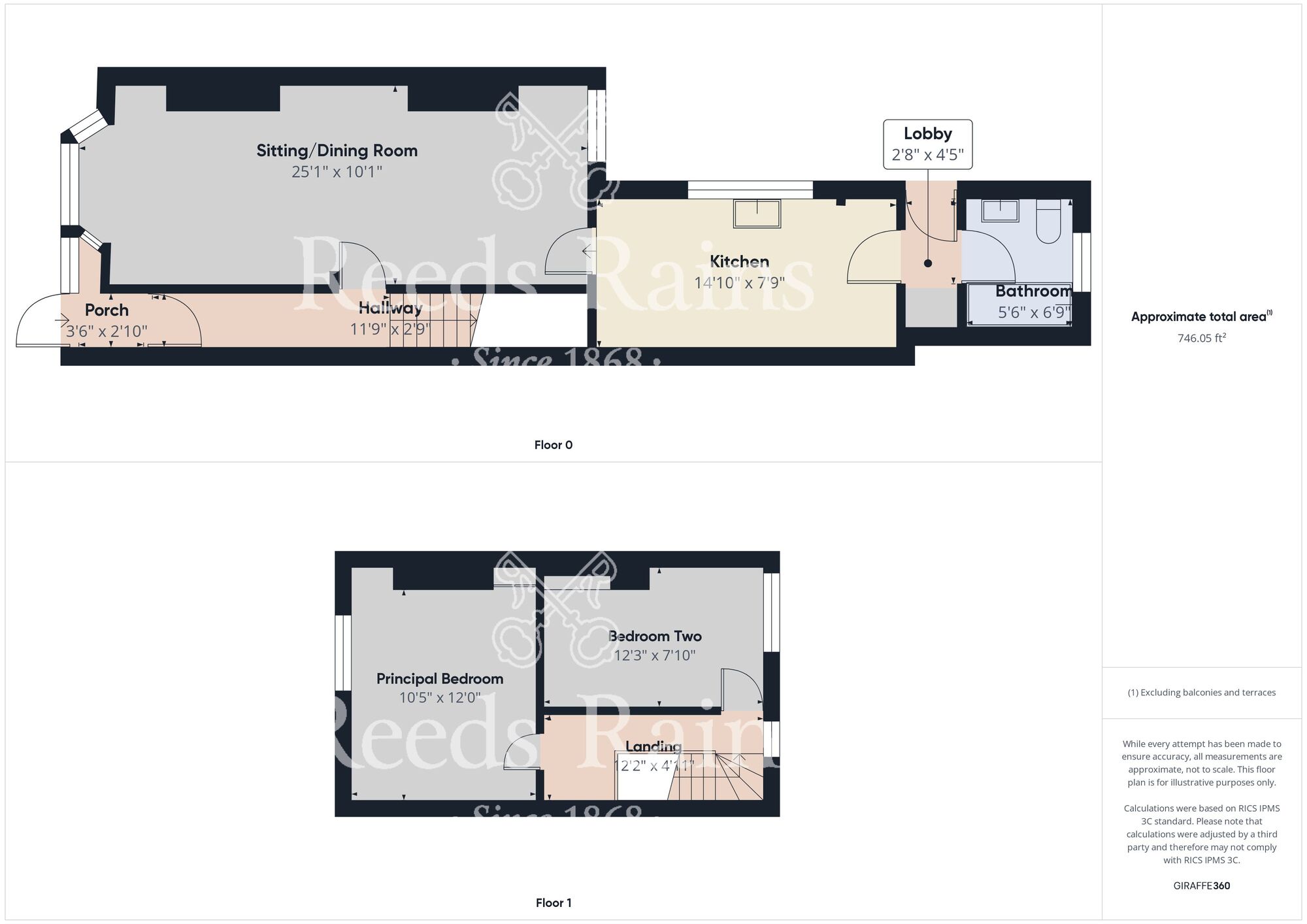 Floorplan of 2 bedroom Mid Terrace House for sale, Welbeck Street, Hull, East Yorkshire, HU5