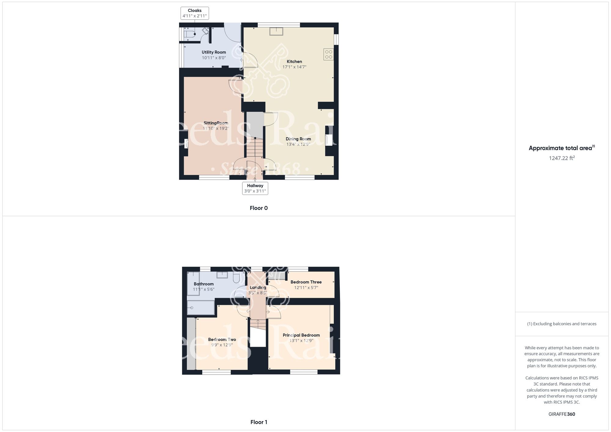 Floorplan of 3 bedroom Detached House for sale, Main Road, Camerton, East Yorkshire, HU12