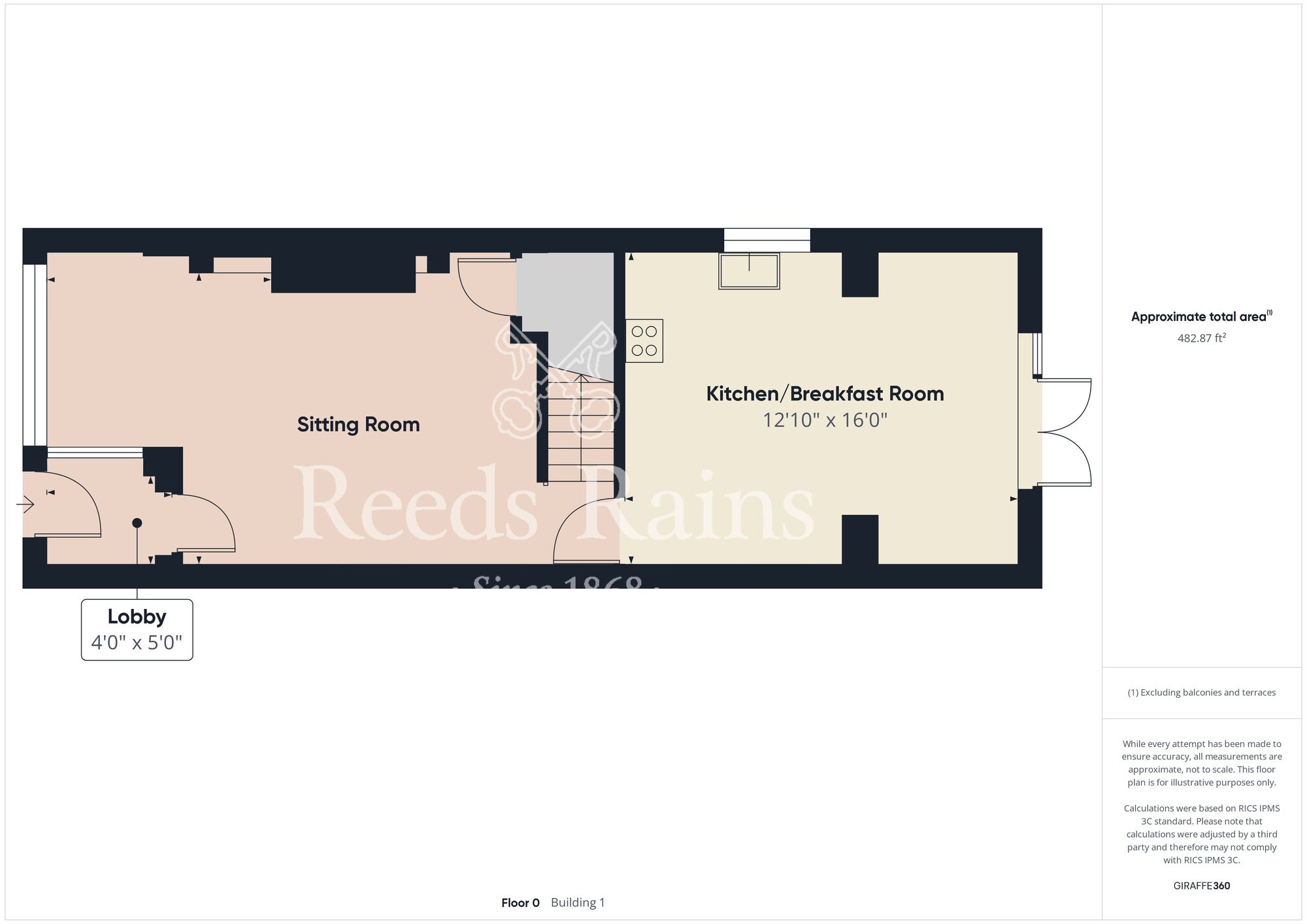 Floorplan of 2 bedroom Semi Detached House for sale, Munroe Close, Hull, East Yorkshire, HU8