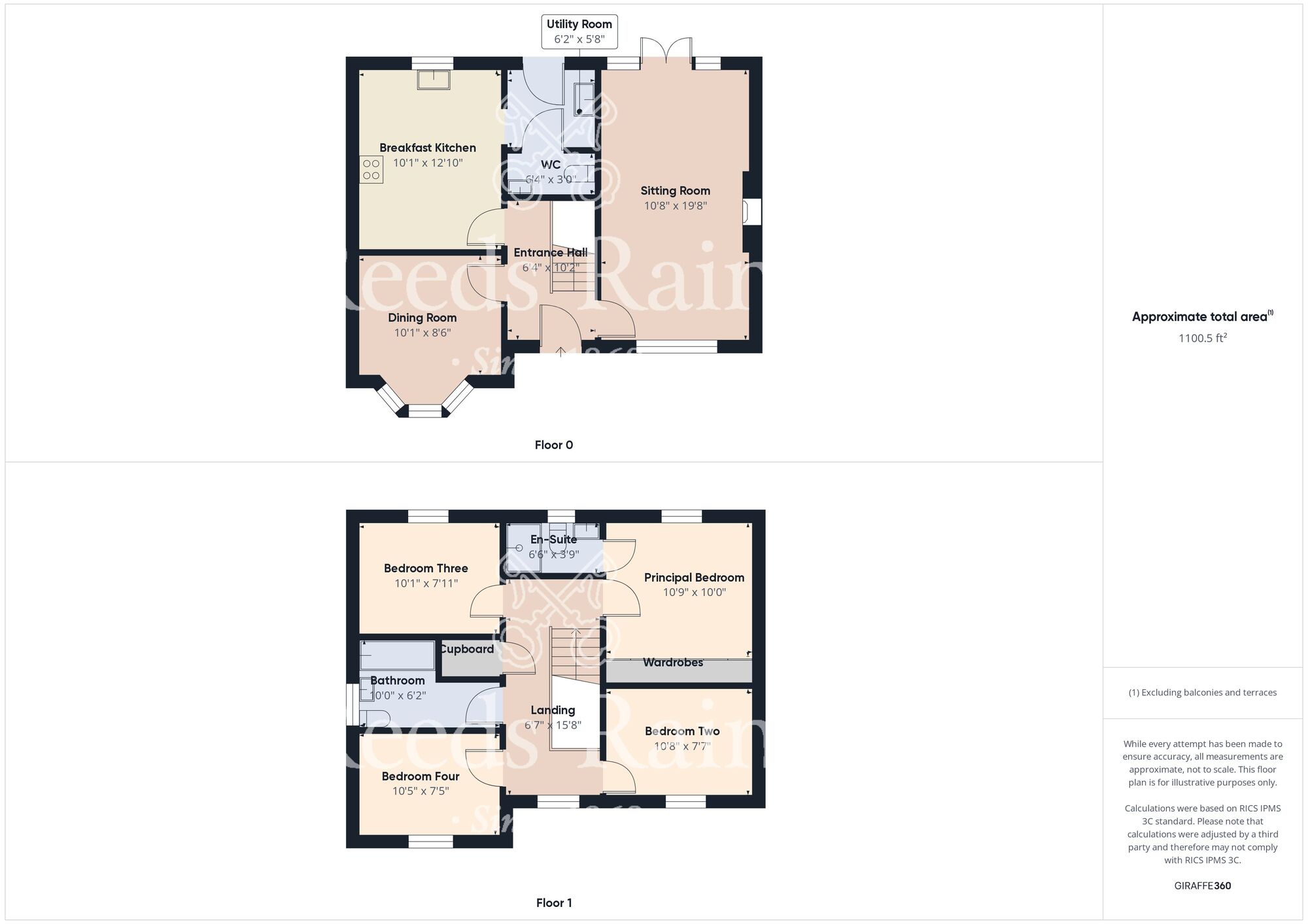 Floorplan of 4 bedroom Detached House for sale, Chapel Fields, Coniston, East Yorkshire, HU11