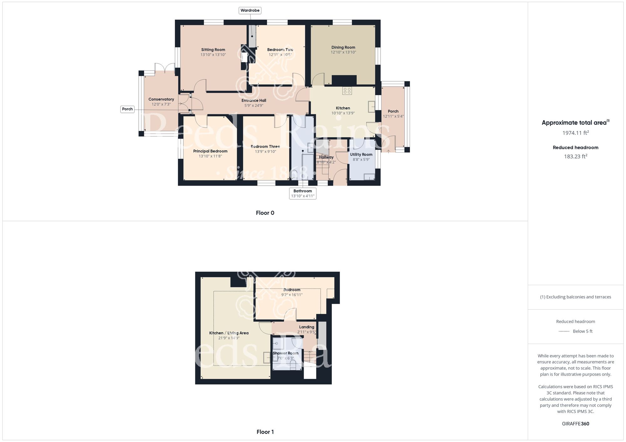 Floorplan of 5 bedroom Detached Bungalow for sale, Keyingham Road, Ottringham, East Yorkshire, HU12