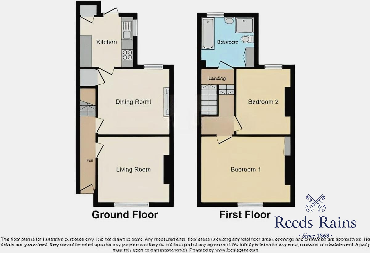 Floorplan of 2 bedroom Mid Terrace House for sale, Egton Street, Hull, East Riding of Yorkshi, HU8