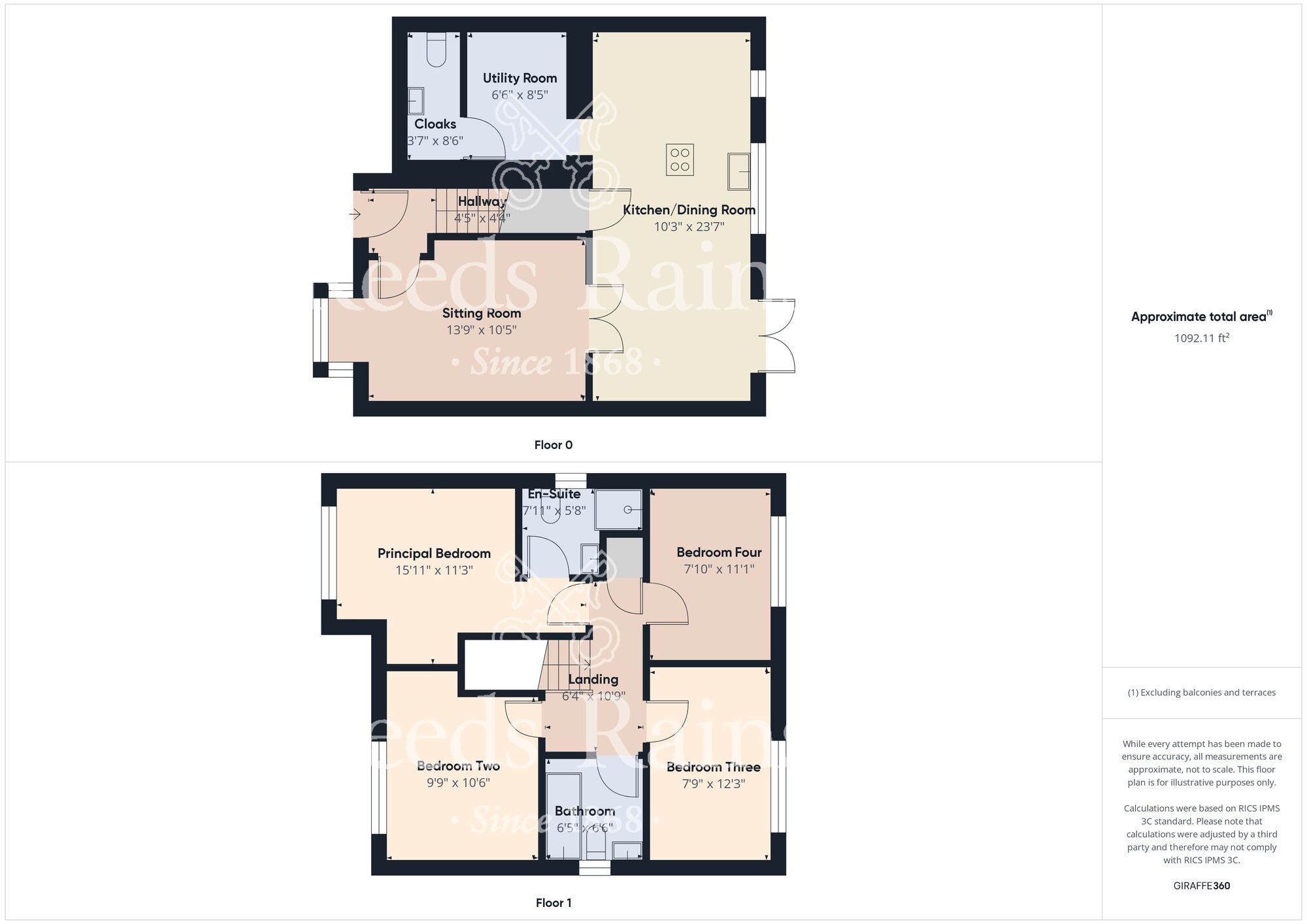 Floorplan of 4 bedroom Detached House for sale, Farrier Close, Kingswood, East Riding of Yorkshire, HU7