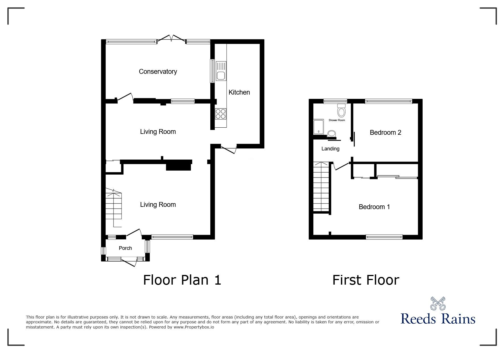 Floorplan of 2 bedroom End Terrace House for sale, Bradley Green Road, Hyde, Greater Manchester, SK14