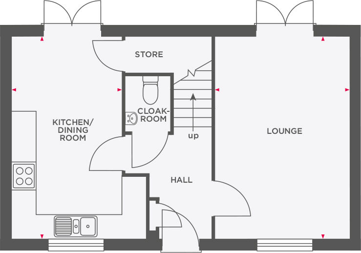 Floorplan of 4 bedroom Detached House for sale, Cartwright Street, Newton, Hyde, SK14