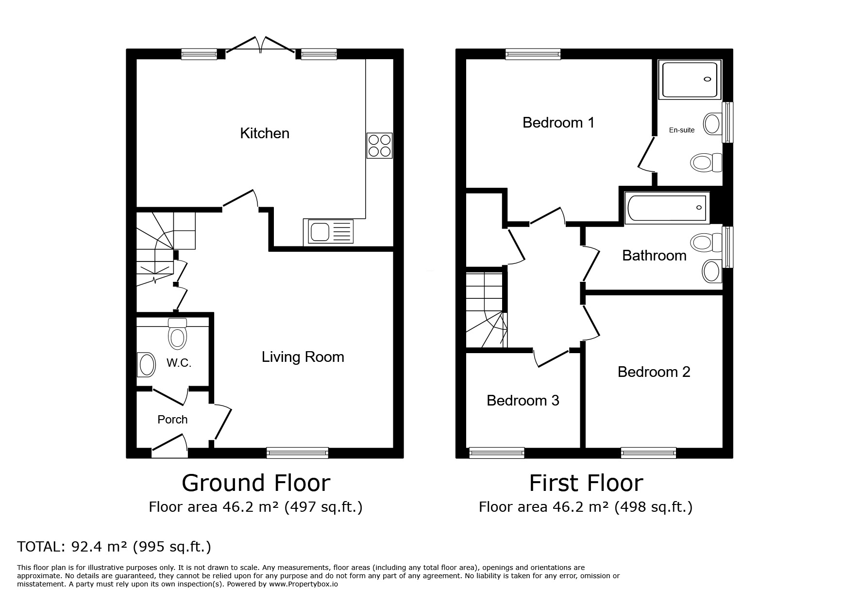 Floorplan of 3 bedroom Semi Detached House for sale, The Old Dairy, Hyde, Greater Manchester, SK14