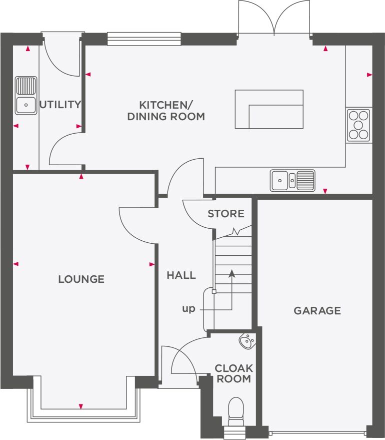 Floorplan of 4 bedroom Detached House for sale, Cartwright Street, Hyde, Greater Manchester, SK14