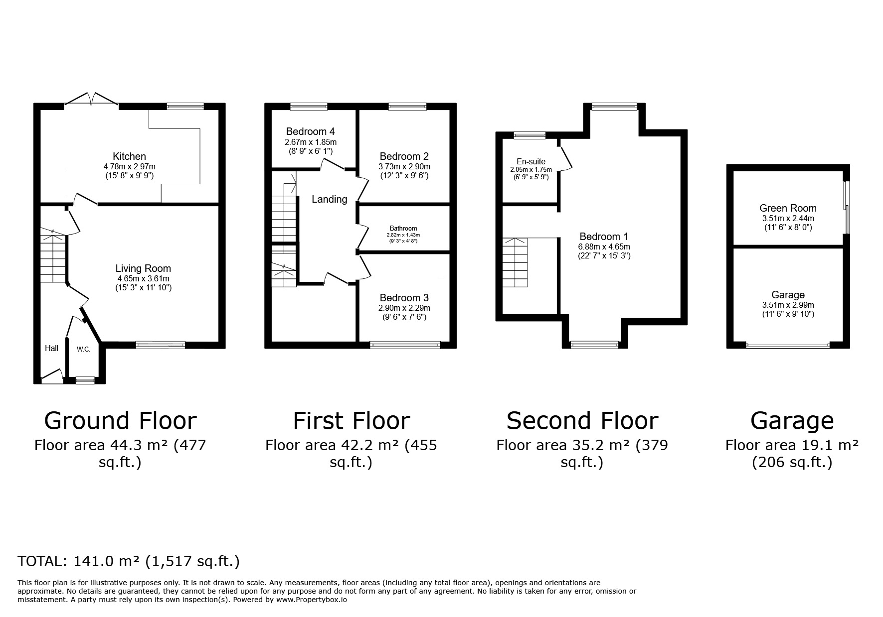 Floorplan of 4 bedroom Semi Detached House for sale, Cpl Harvey Holmes Way, Hyde, Greater Manchester, SK14